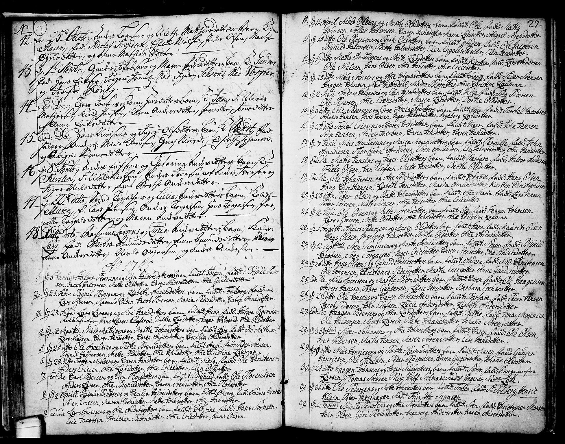 Idd prestekontor Kirkebøker, SAO/A-10911/F/Fa/L0001: Parish register (official) no. I 1, 1720-1769, p. 27