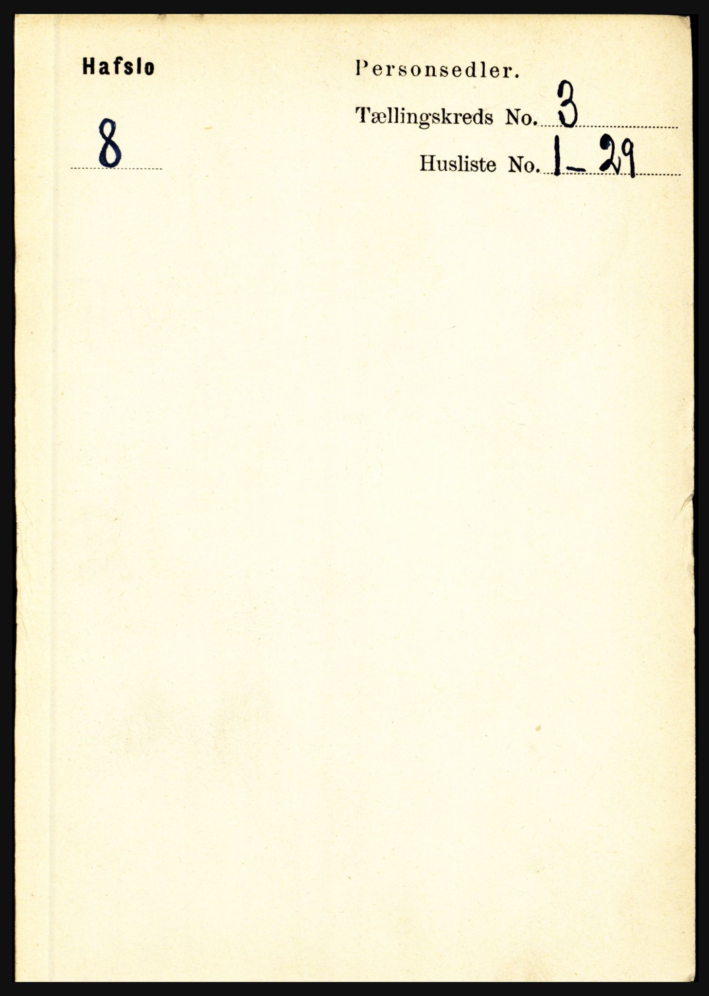 RA, 1891 census for 1425 Hafslo, 1891, p. 981