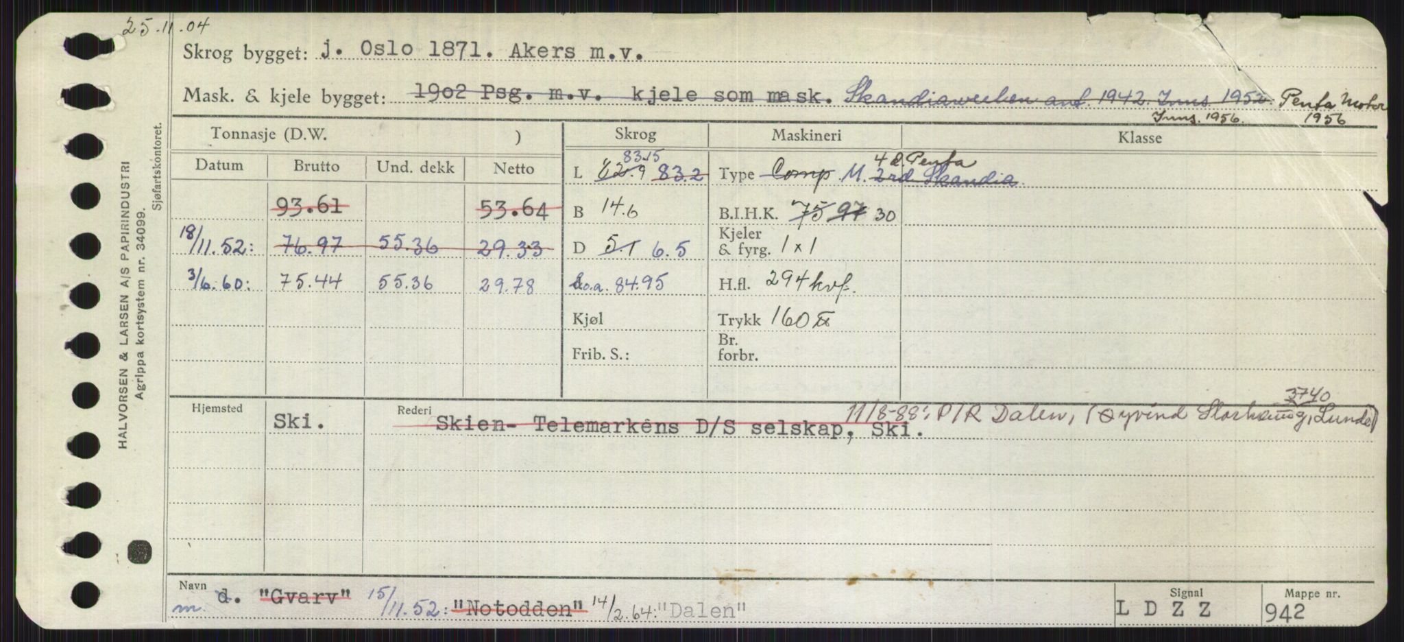 Sjøfartsdirektoratet med forløpere, Skipsmålingen, RA/S-1627/H/Ha/L0001/0002: Fartøy, A-Eig / Fartøy Bjør-Eig, p. 763