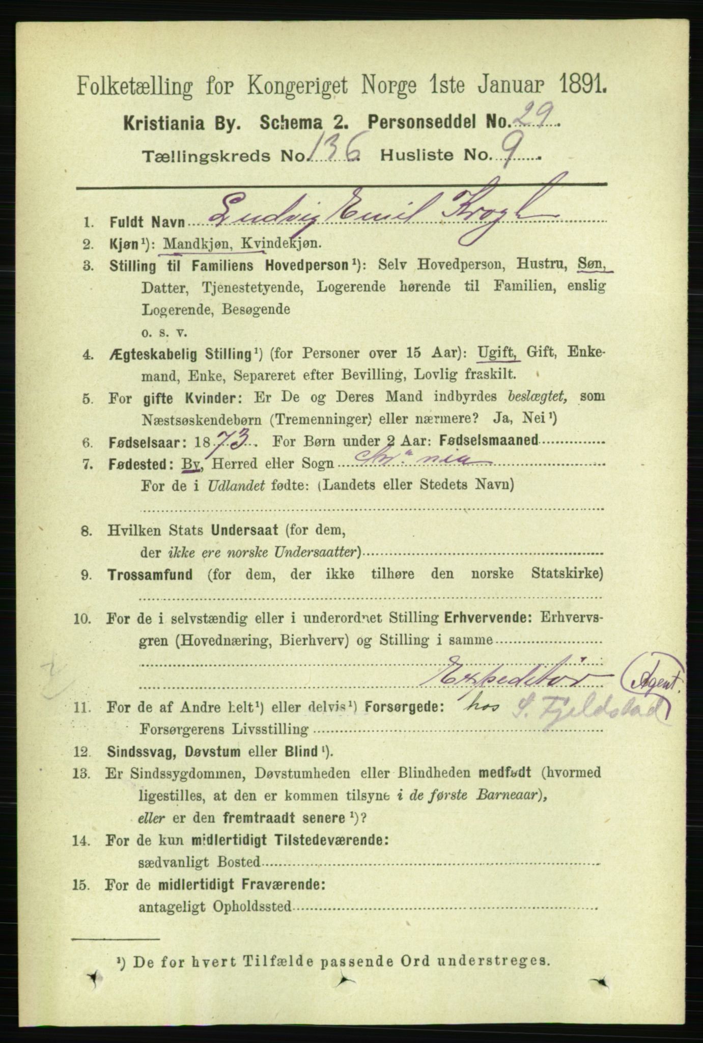 RA, 1891 census for 0301 Kristiania, 1891, p. 75499