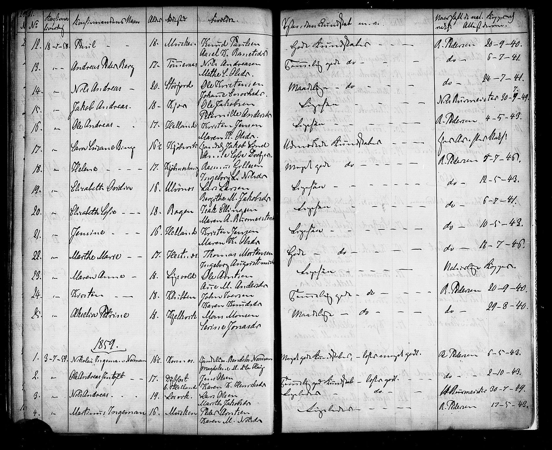 Ministerialprotokoller, klokkerbøker og fødselsregistre - Nordland, SAT/A-1459/861/L0866: Parish register (official) no. 861A01, 1854-1864