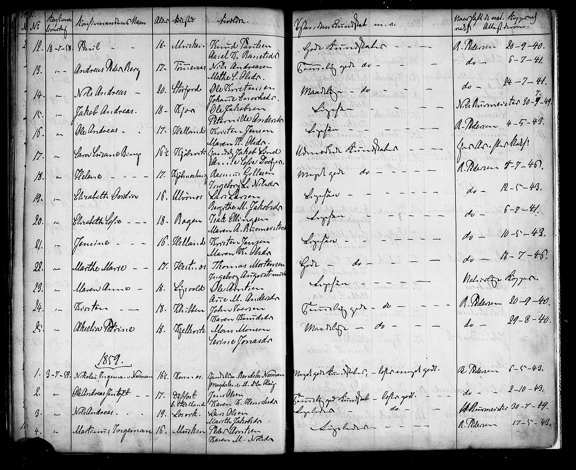 Ministerialprotokoller, klokkerbøker og fødselsregistre - Nordland, AV/SAT-A-1459/861/L0866: Parish register (official) no. 861A01, 1854-1864