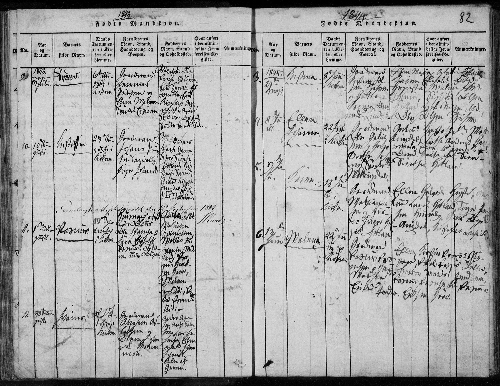 Eigersund sokneprestkontor, AV/SAST-A-101807/S08/L0008: Parish register (official) no. A 8, 1816-1847, p. 82