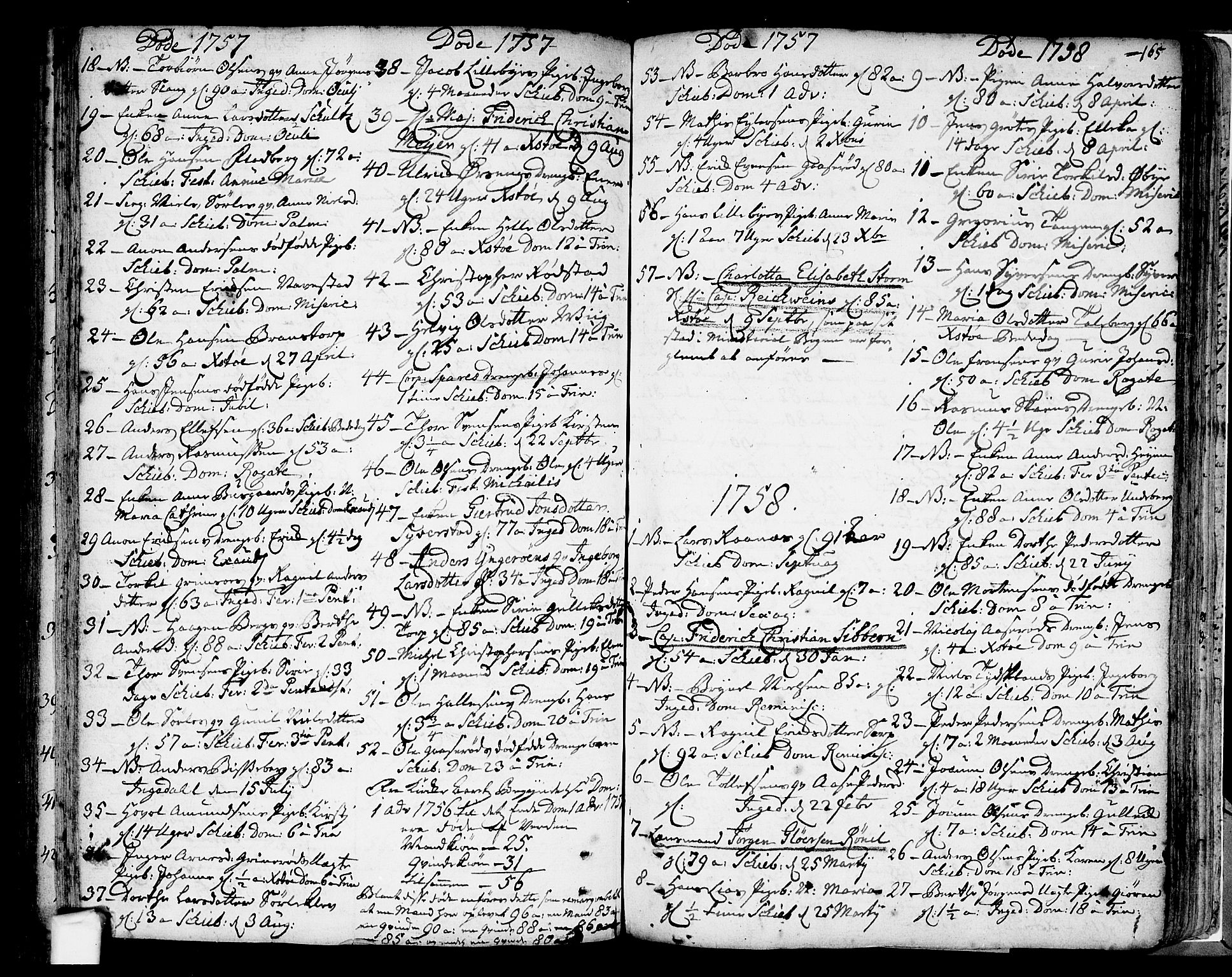 Skjeberg prestekontor Kirkebøker, SAO/A-10923/F/Fa/L0002: Parish register (official) no. I 2, 1726-1791, p. 165