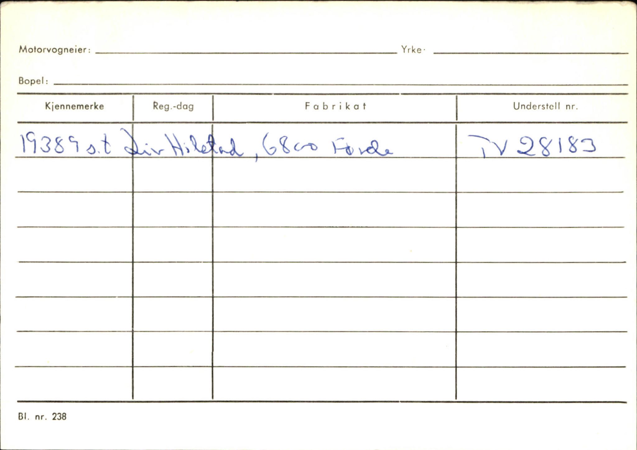 Statens vegvesen, Sogn og Fjordane vegkontor, SAB/A-5301/4/F/L0144: Registerkort Vågsøy A-R, 1945-1975, p. 2005