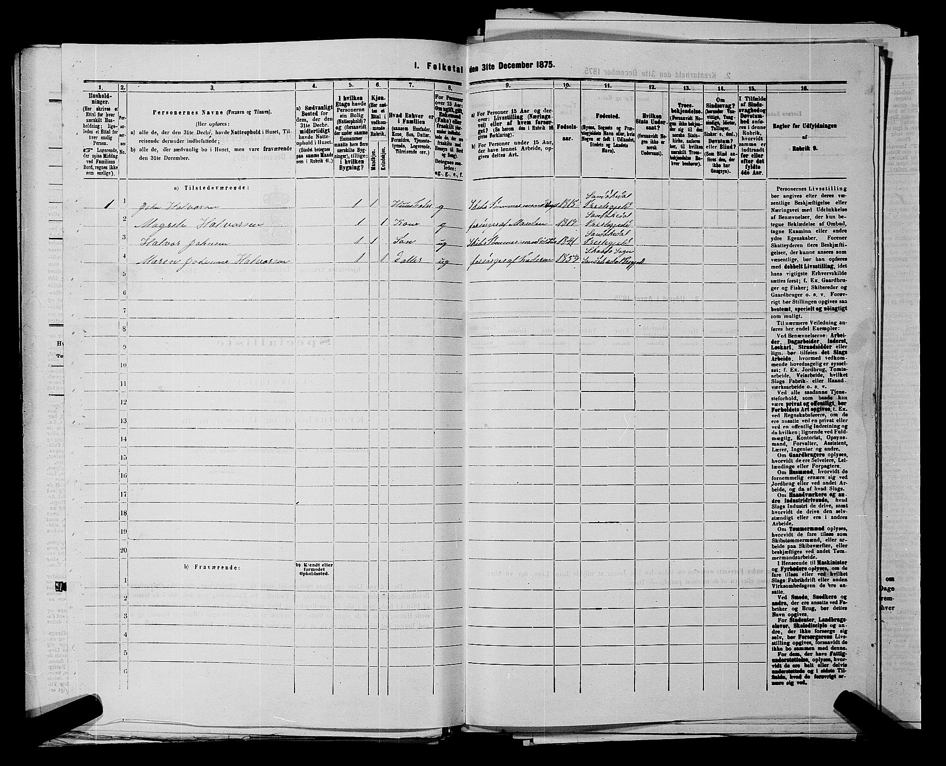 SAKO, 1875 census for 0801P Kragerø, 1875, p. 1329