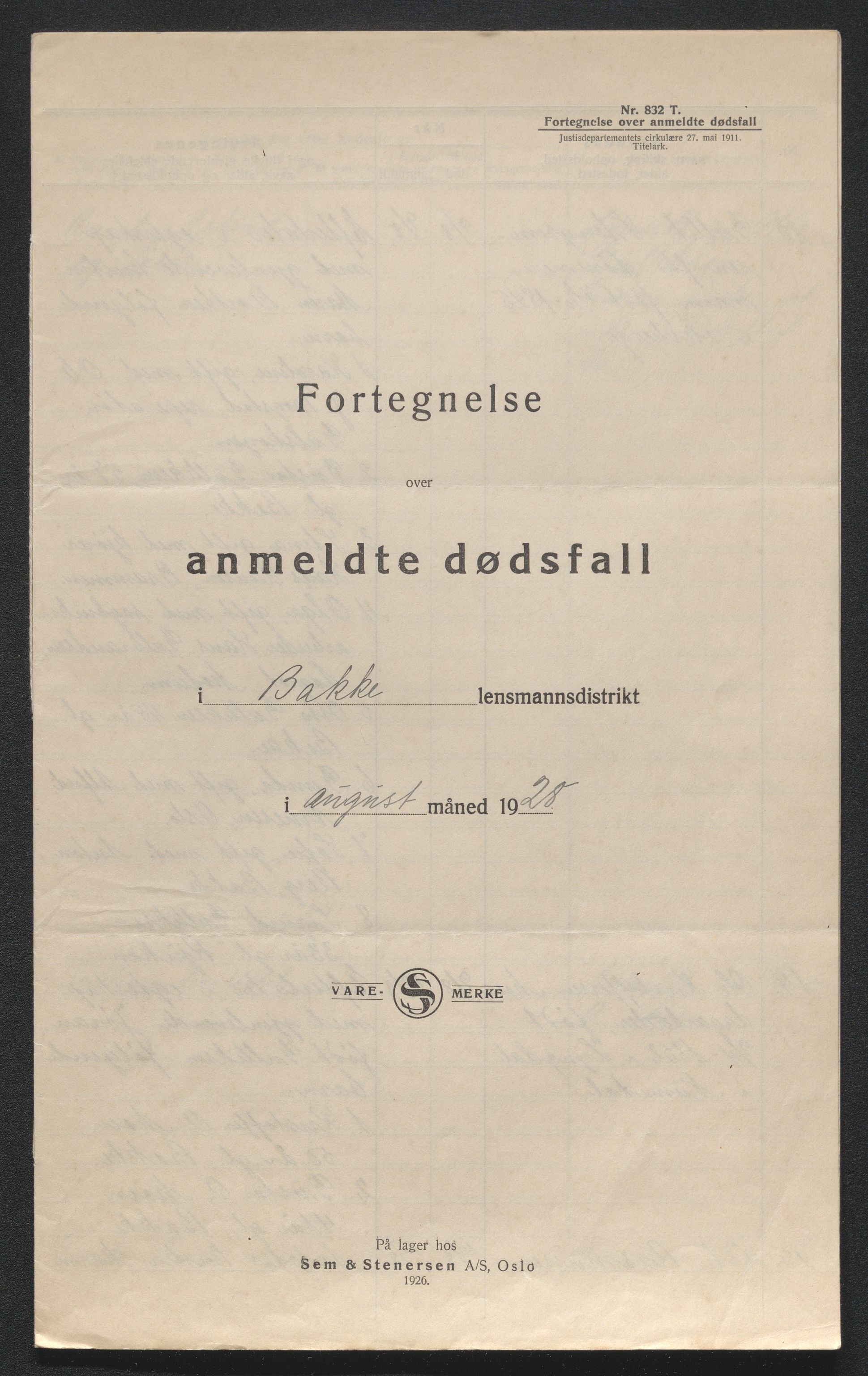 Eiker, Modum og Sigdal sorenskriveri, AV/SAKO-A-123/H/Ha/Hab/L0045: Dødsfallsmeldinger, 1928-1929, p. 374