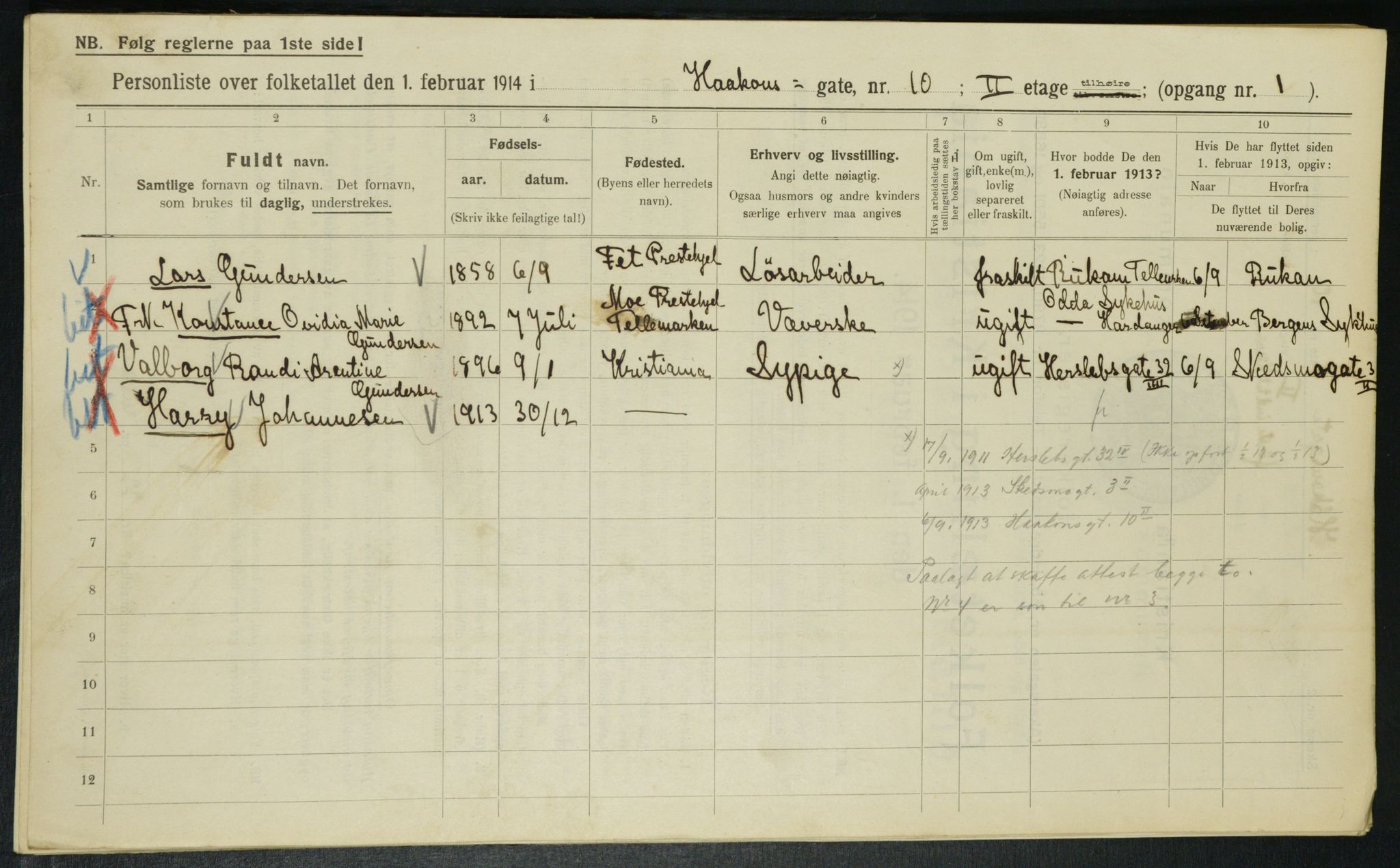 OBA, Municipal Census 1914 for Kristiania, 1914, p. 42770