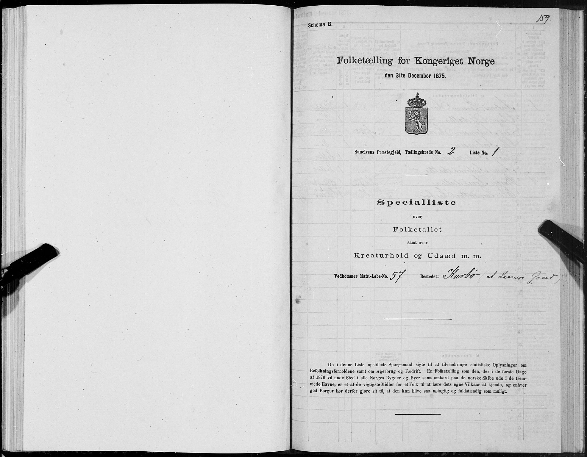 SAT, 1875 census for 1523P Sunnylven, 1875, p. 1159