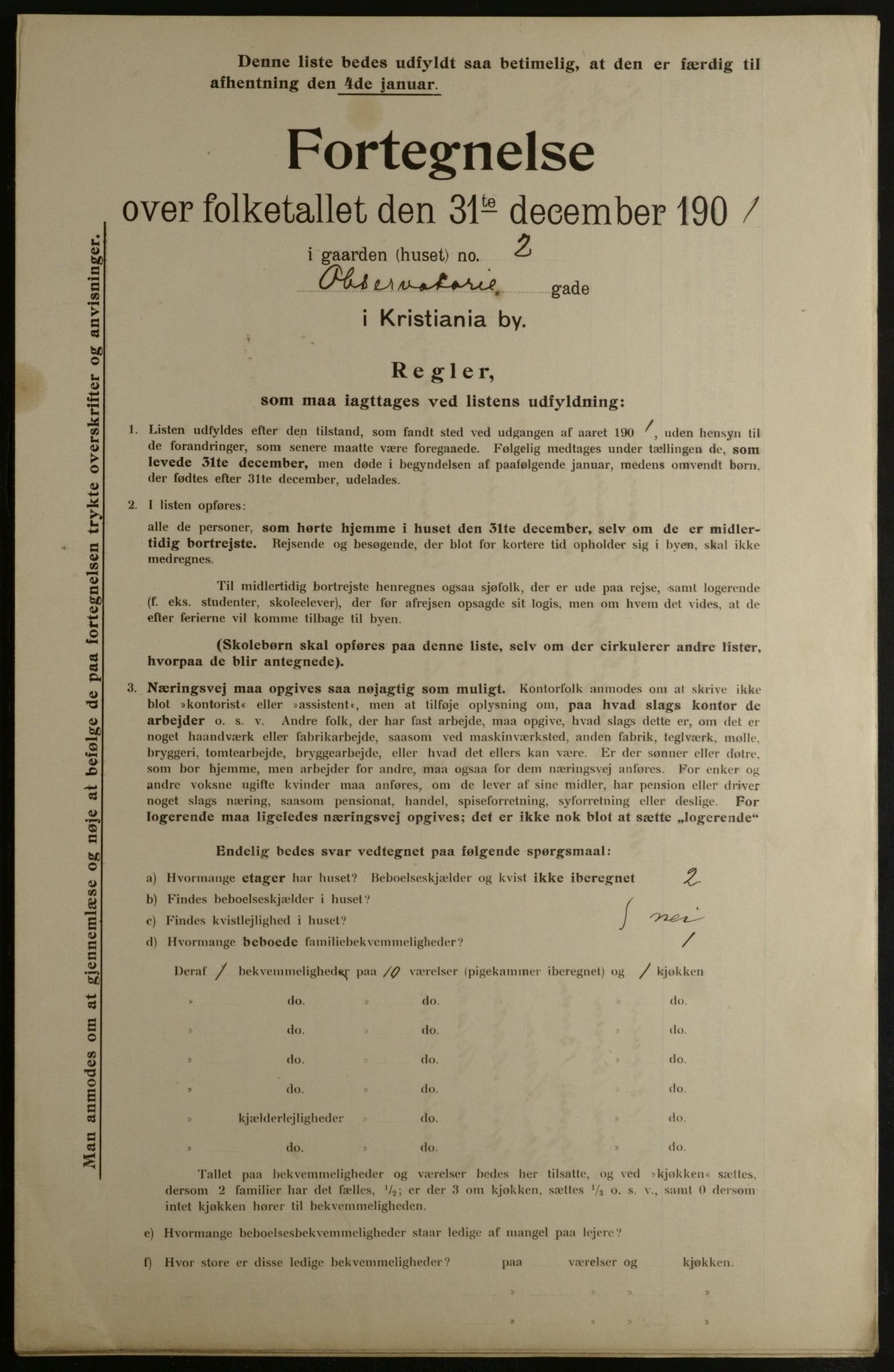 OBA, Municipal Census 1901 for Kristiania, 1901, p. 11387