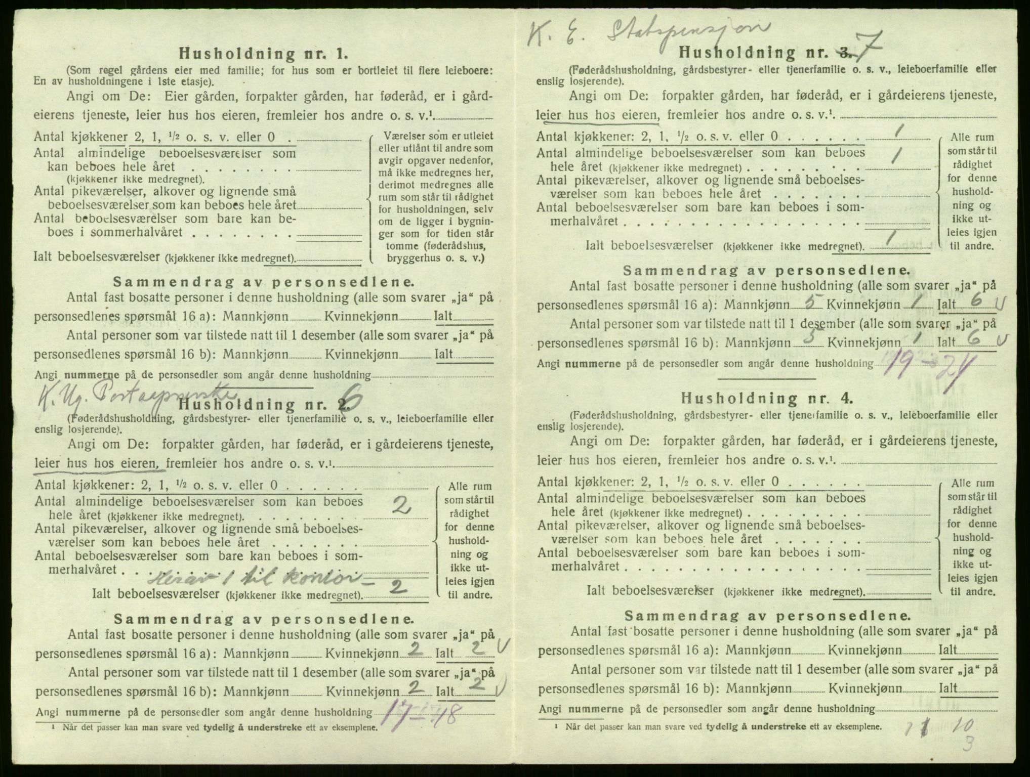 SAKO, 1920 census for Sem, 1920, p. 423