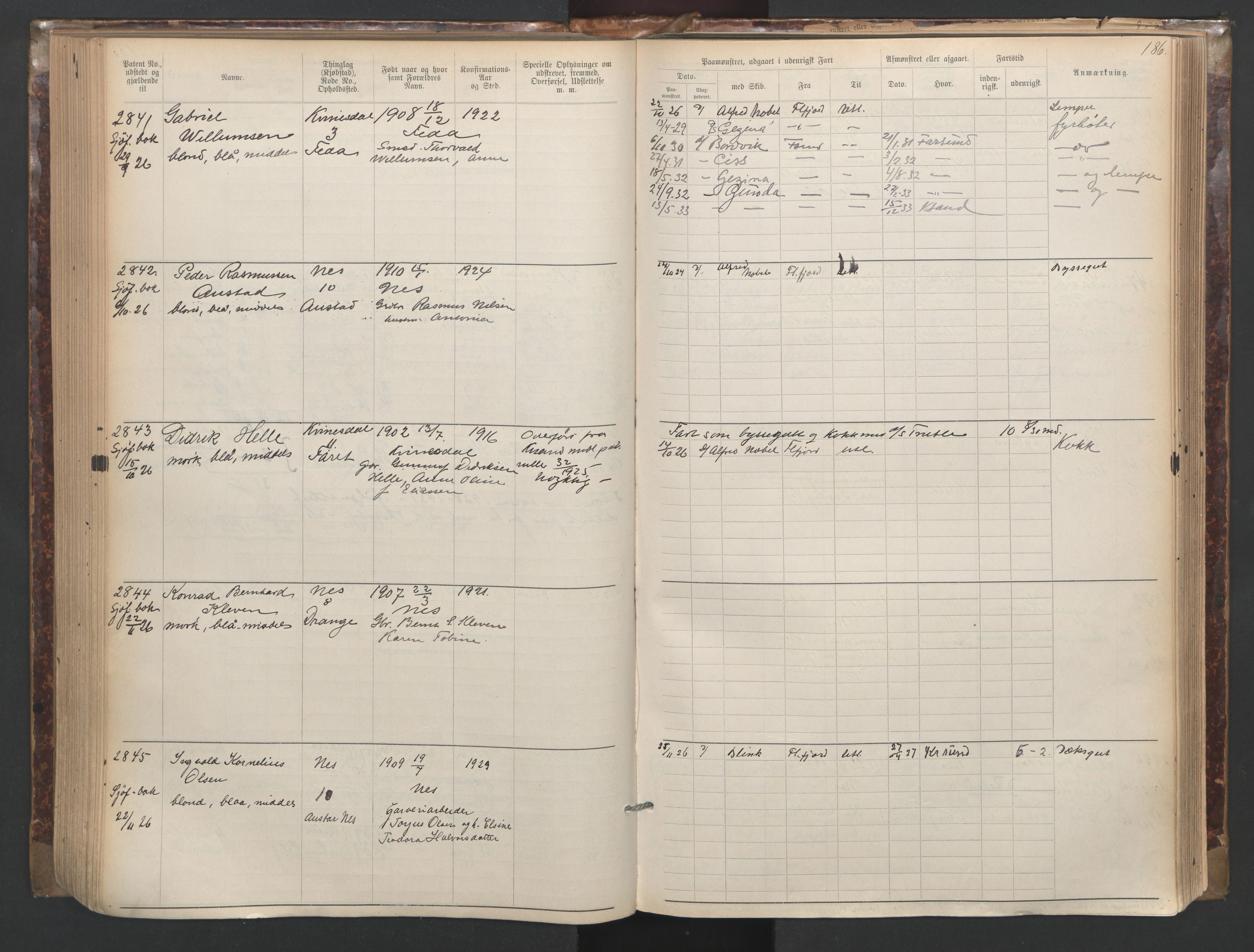 Flekkefjord mønstringskrets, AV/SAK-2031-0018/F/Fa/L0003: Annotasjonsrulle nr 1921-2963 med register, N-3, 1892-1948, p. 218