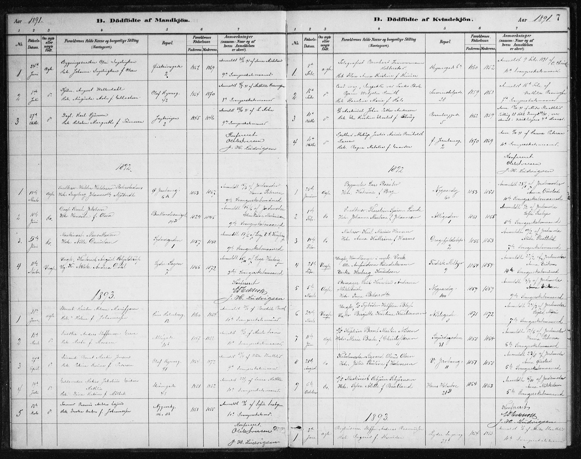 Johanneskirken sokneprestembete, SAB/A-76001/H/Haa/L0007: Parish register (official) no. B 1, 1885-1915, p. 7