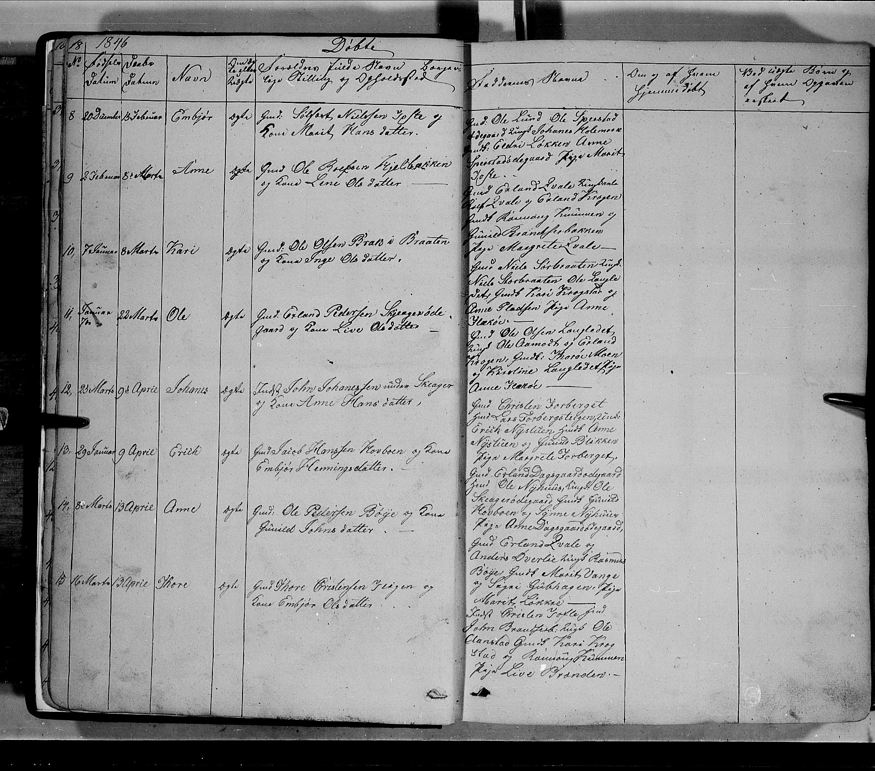 Lom prestekontor, SAH/PREST-070/L/L0004: Parish register (copy) no. 4, 1845-1864, p. 18-19