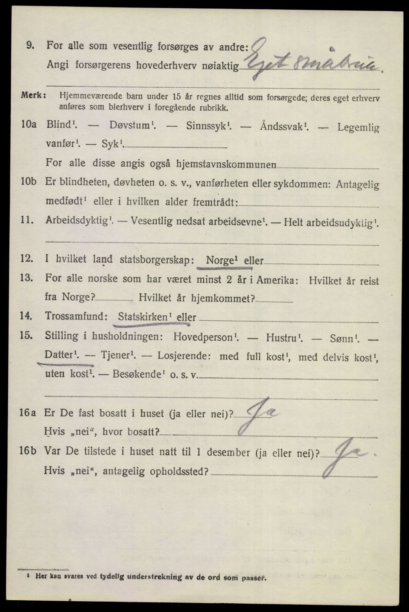 SAKO, 1920 census for Norderhov, 1920, p. 20957