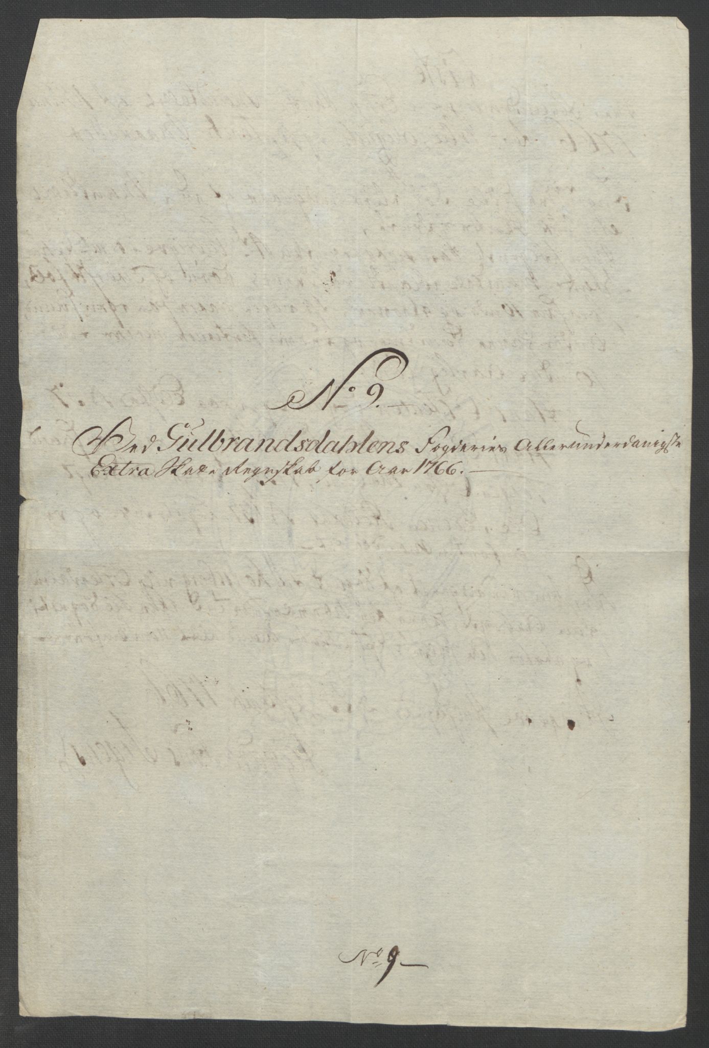 Rentekammeret inntil 1814, Reviderte regnskaper, Fogderegnskap, RA/EA-4092/R17/L1266: Ekstraskatten Gudbrandsdal, 1762-1766, p. 566
