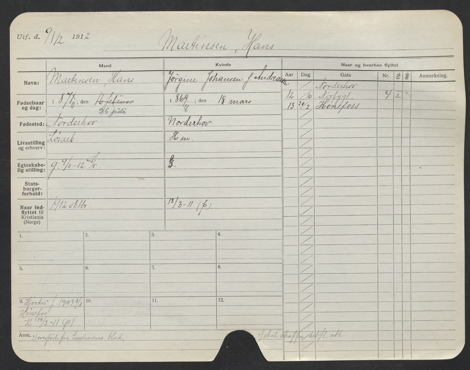 Oslo folkeregister, Registerkort, AV/SAO-A-11715/F/Fa/Fac/L0007: Menn, 1906-1914, p. 552a