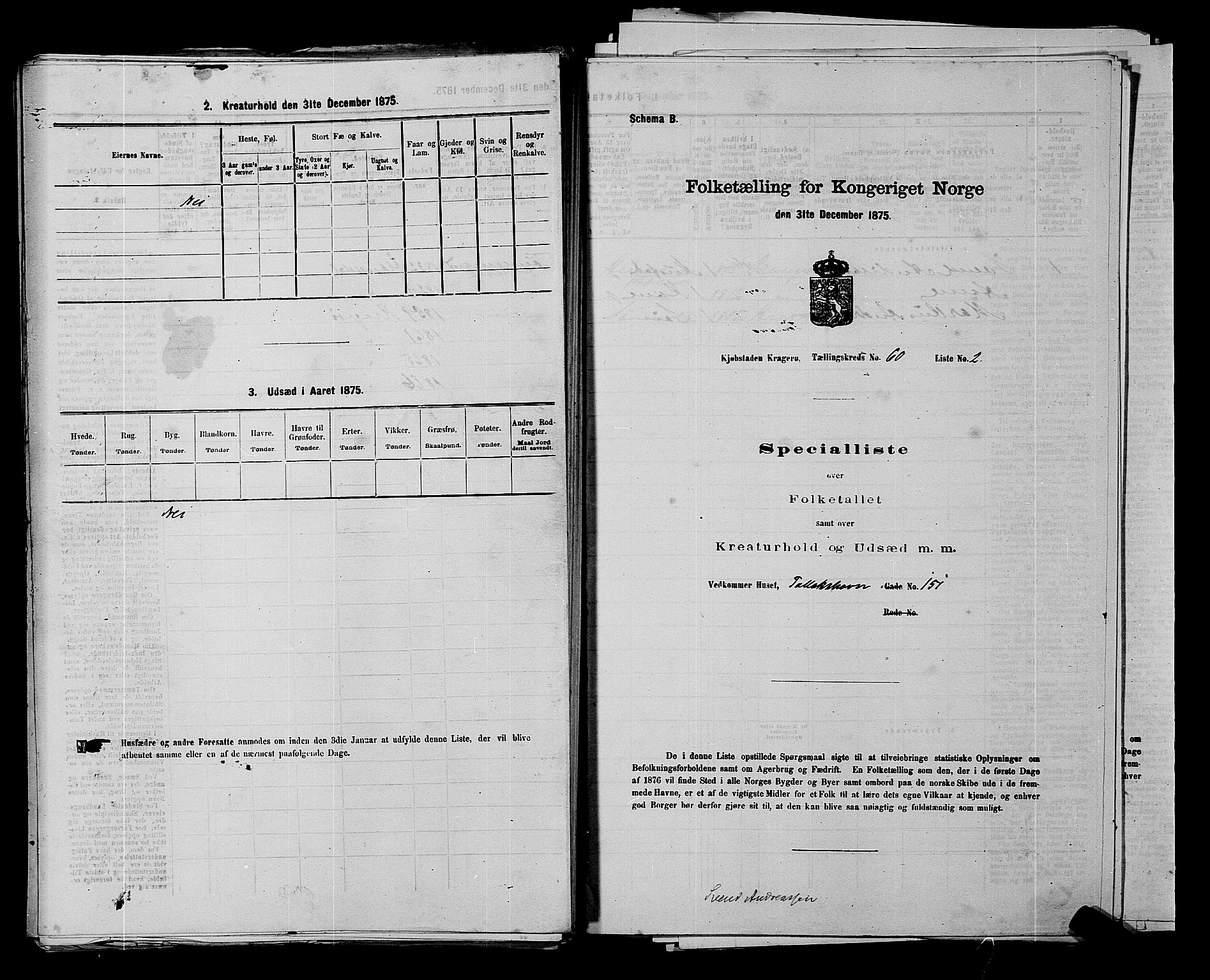 SAKO, 1875 census for 0801P Kragerø, 1875, p. 1332