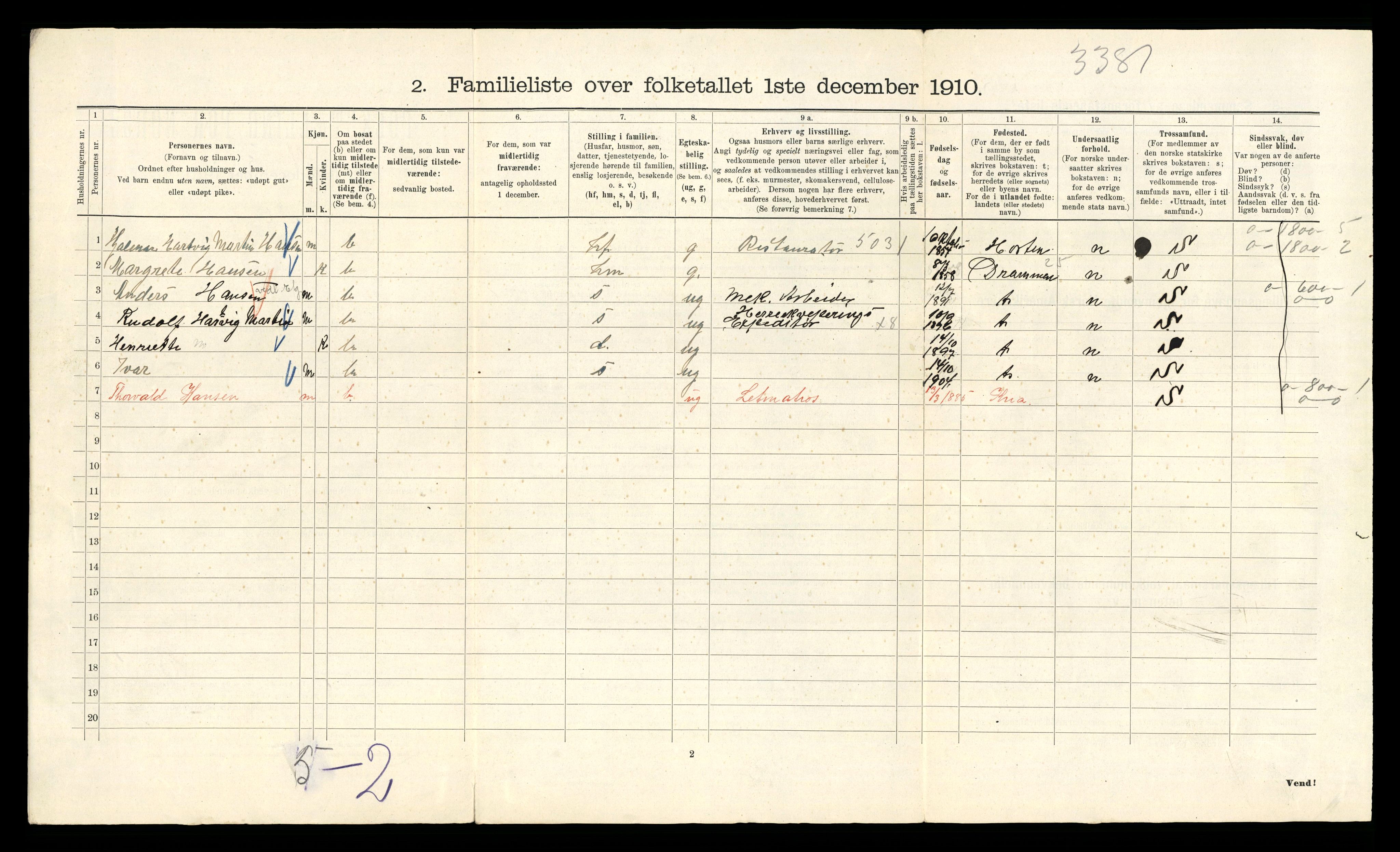 RA, 1910 census for Kristiania, 1910, p. 34426