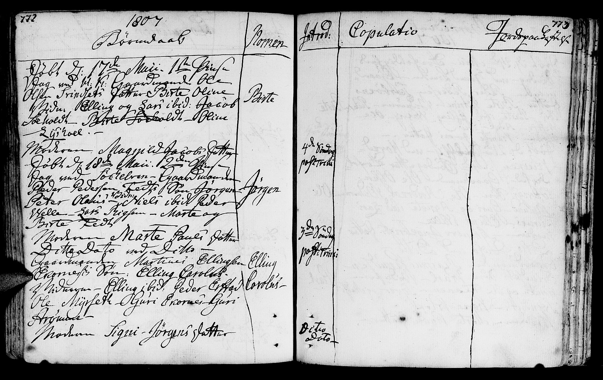 Ministerialprotokoller, klokkerbøker og fødselsregistre - Møre og Romsdal, AV/SAT-A-1454/522/L0308: Parish register (official) no. 522A03, 1773-1809, p. 772-773