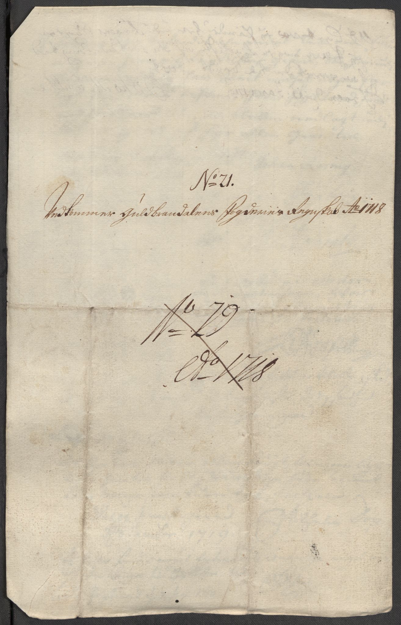 Rentekammeret inntil 1814, Reviderte regnskaper, Fogderegnskap, AV/RA-EA-4092/R17/L1188: Fogderegnskap Gudbrandsdal, 1718, p. 150