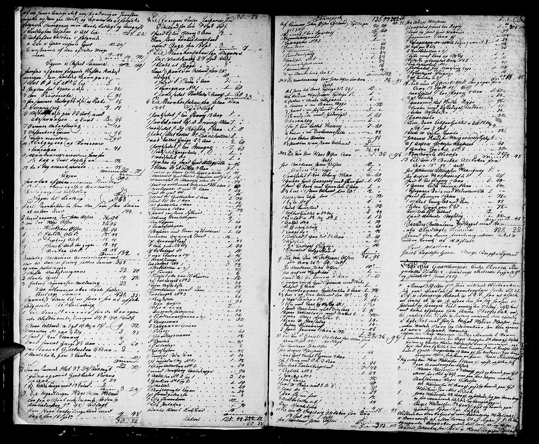 Sunnhordland sorenskrivar, AV/SAB-A-2401/1/H/Ha/Haa/L0014: Skifteprotokollar. Register i protokoll, 1819-1826, p. 2b-3a