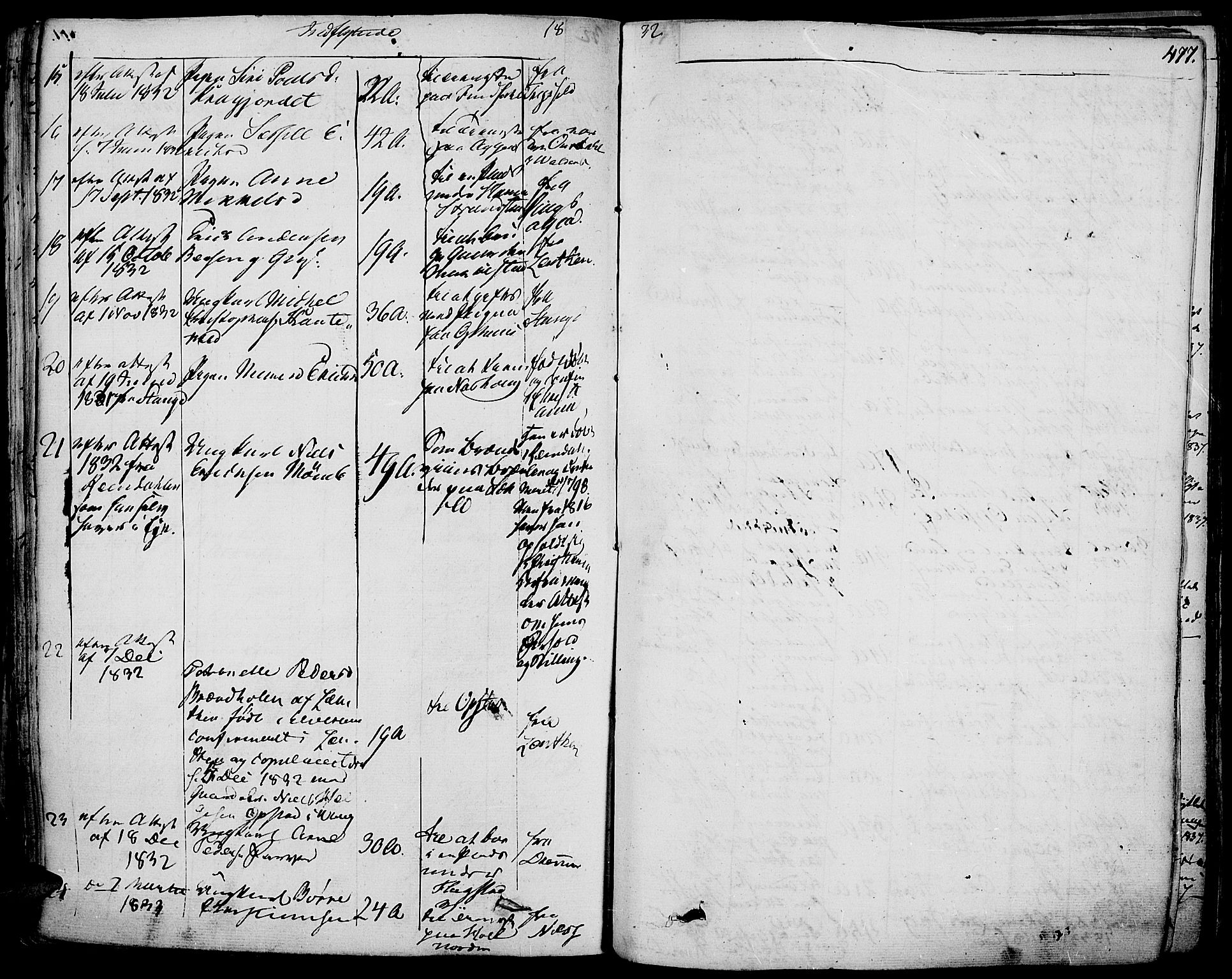 Vang prestekontor, Hedmark, SAH/PREST-008/H/Ha/Haa/L0009: Parish register (official) no. 9, 1826-1841, p. 477