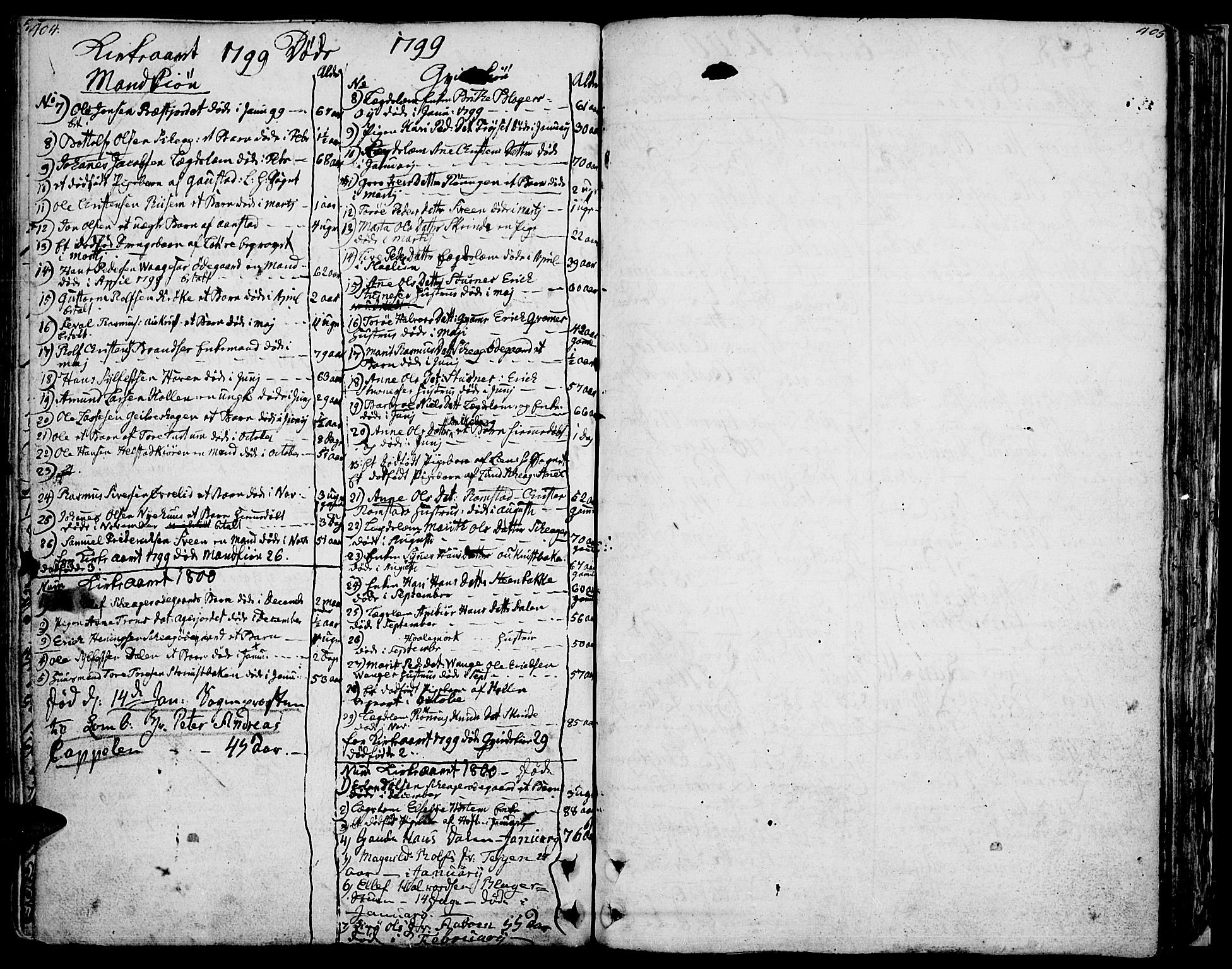 Lom prestekontor, AV/SAH-PREST-070/K/L0002: Parish register (official) no. 2, 1749-1801, p. 404-405