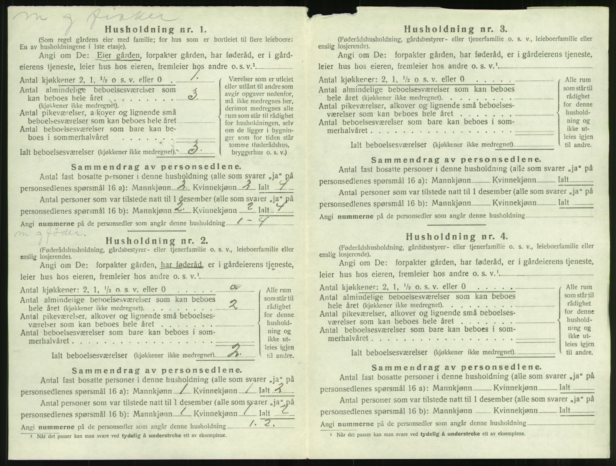 SAT, 1920 census for Bremsnes, 1920, p. 668