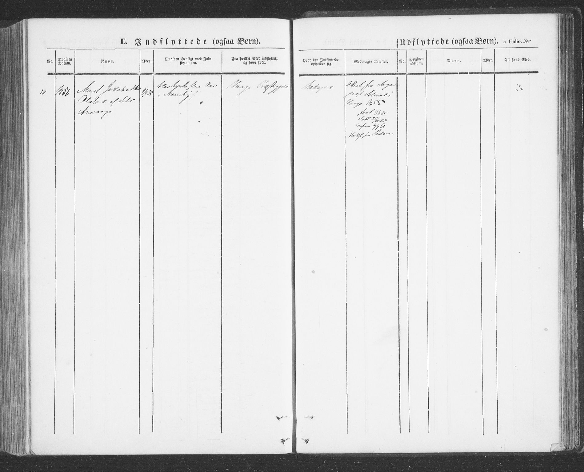 Tana sokneprestkontor, AV/SATØ-S-1334/H/Ha/L0001kirke: Parish register (official) no. 1, 1846-1861, p. 300