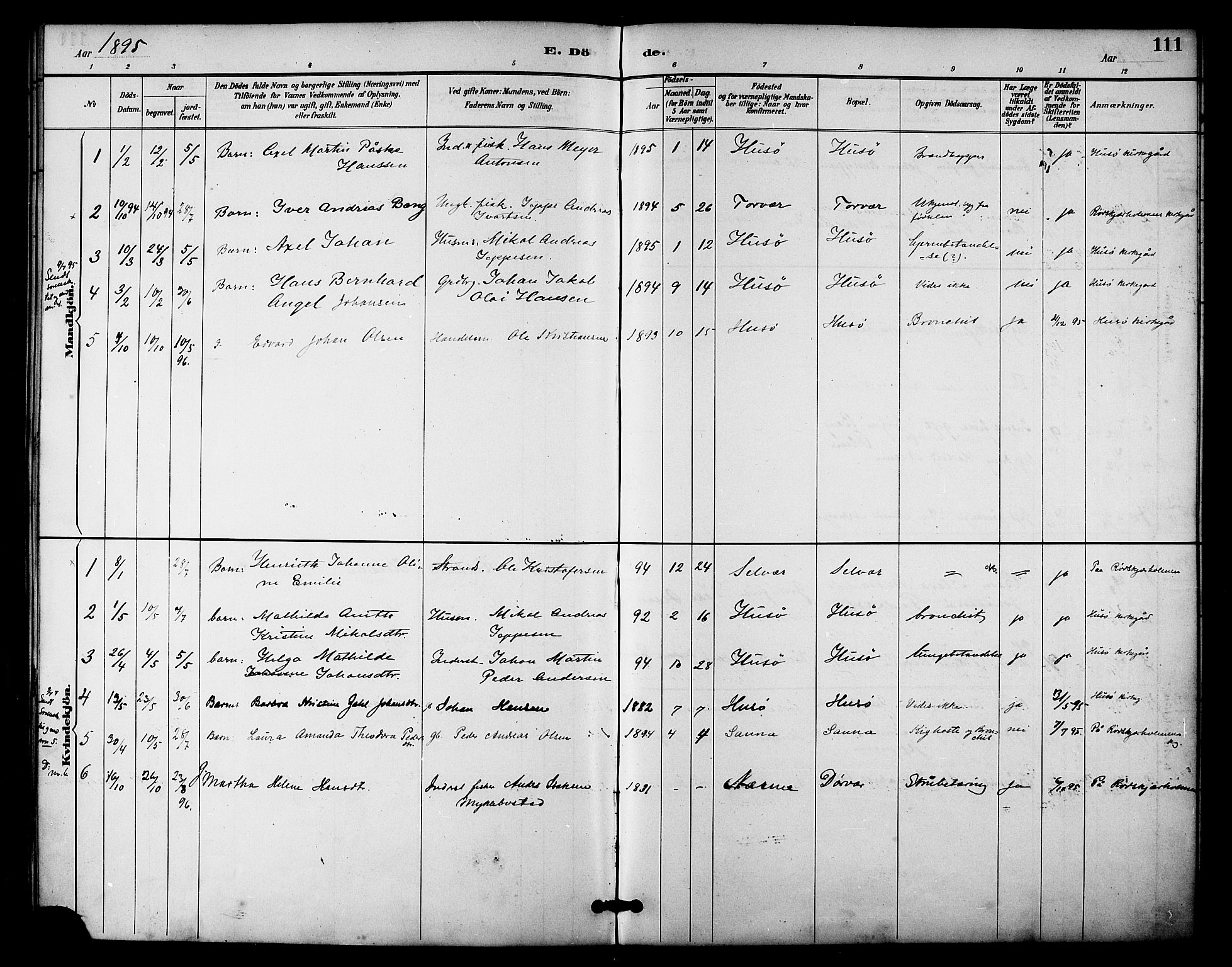 Ministerialprotokoller, klokkerbøker og fødselsregistre - Nordland, SAT/A-1459/840/L0580: Parish register (official) no. 840A02, 1887-1909, p. 111