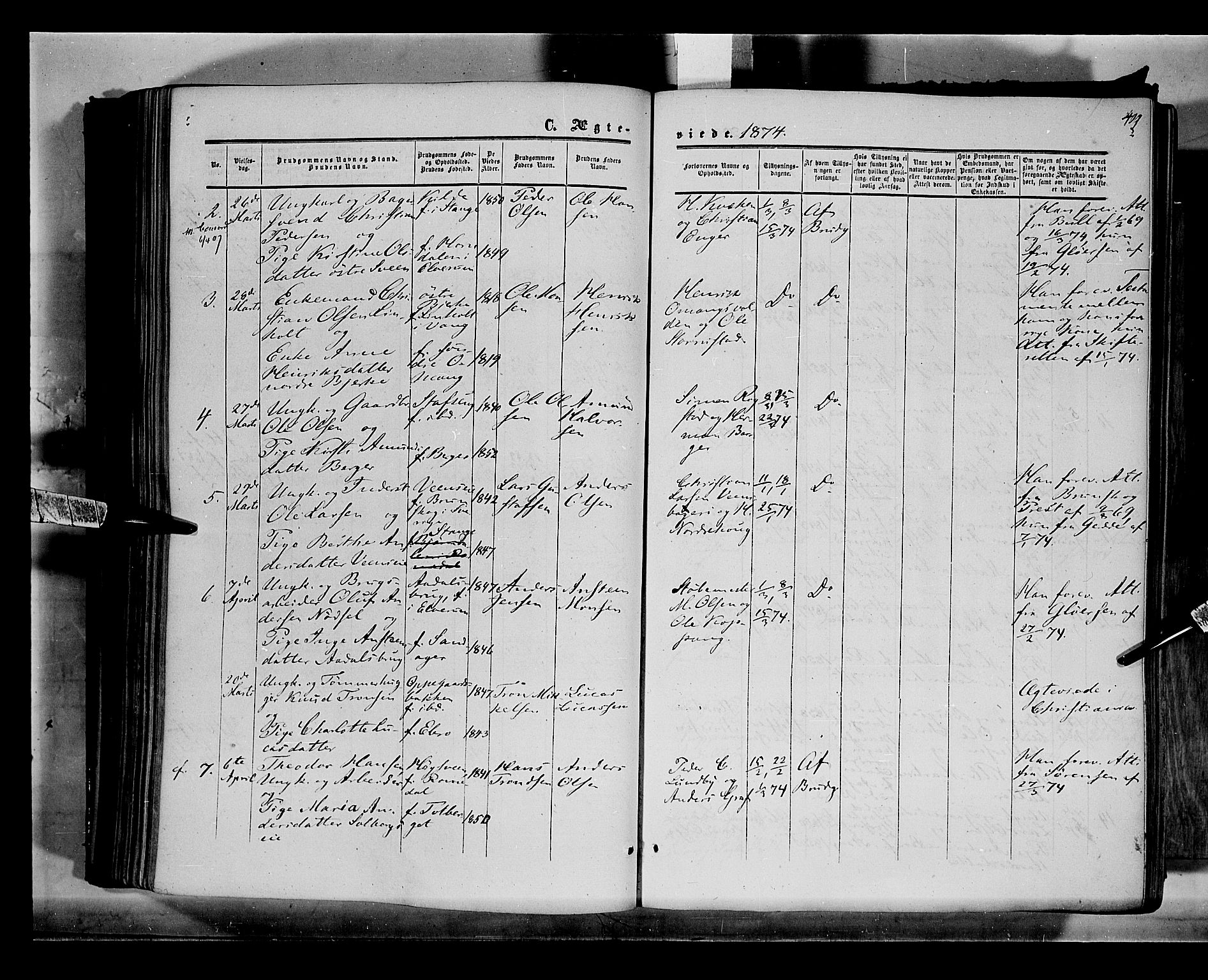 Løten prestekontor, SAH/PREST-022/K/Ka/L0008: Parish register (official) no. 8, 1860-1877, p. 409