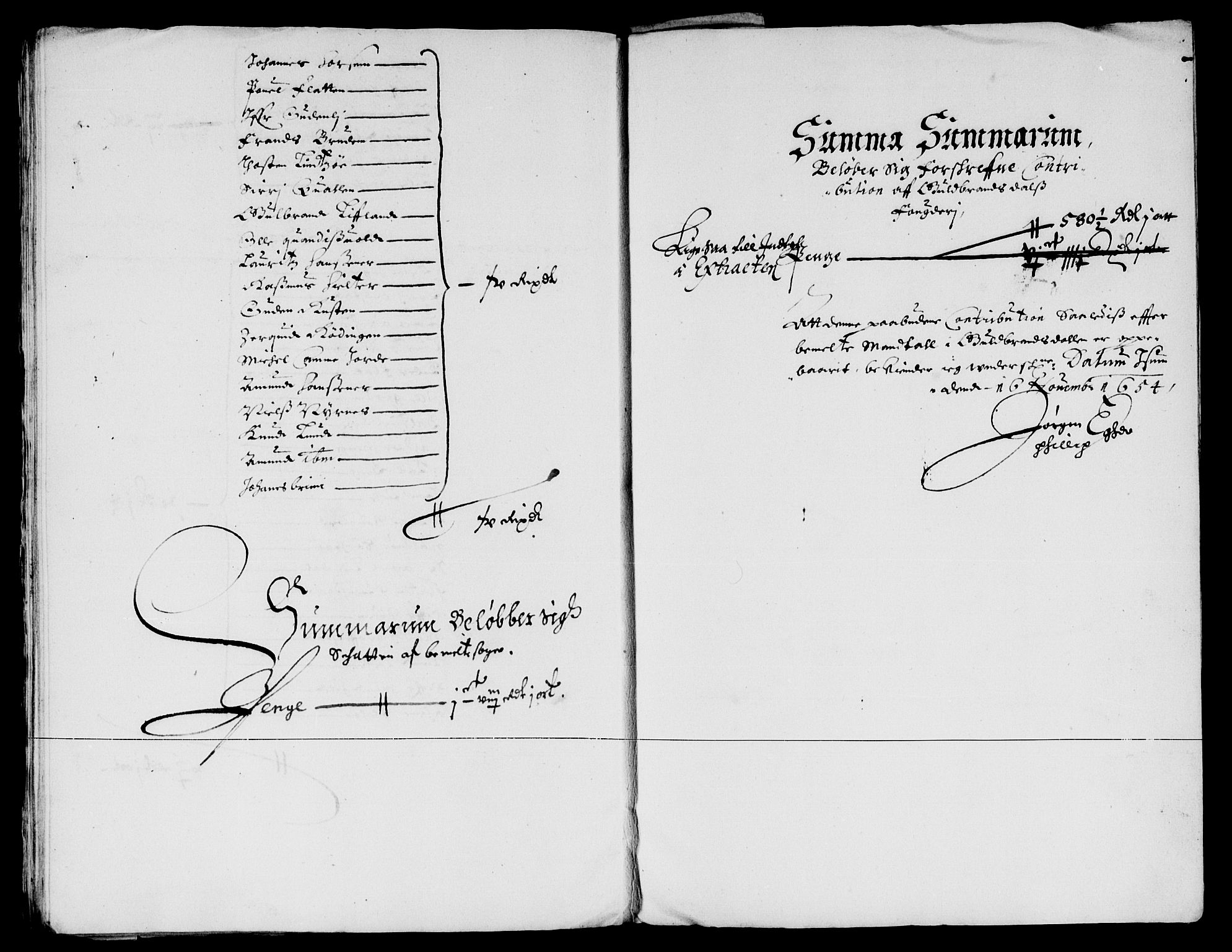 Rentekammeret inntil 1814, Reviderte regnskaper, Lensregnskaper, AV/RA-EA-5023/R/Rb/Rba/L0224: Akershus len, 1654-1655