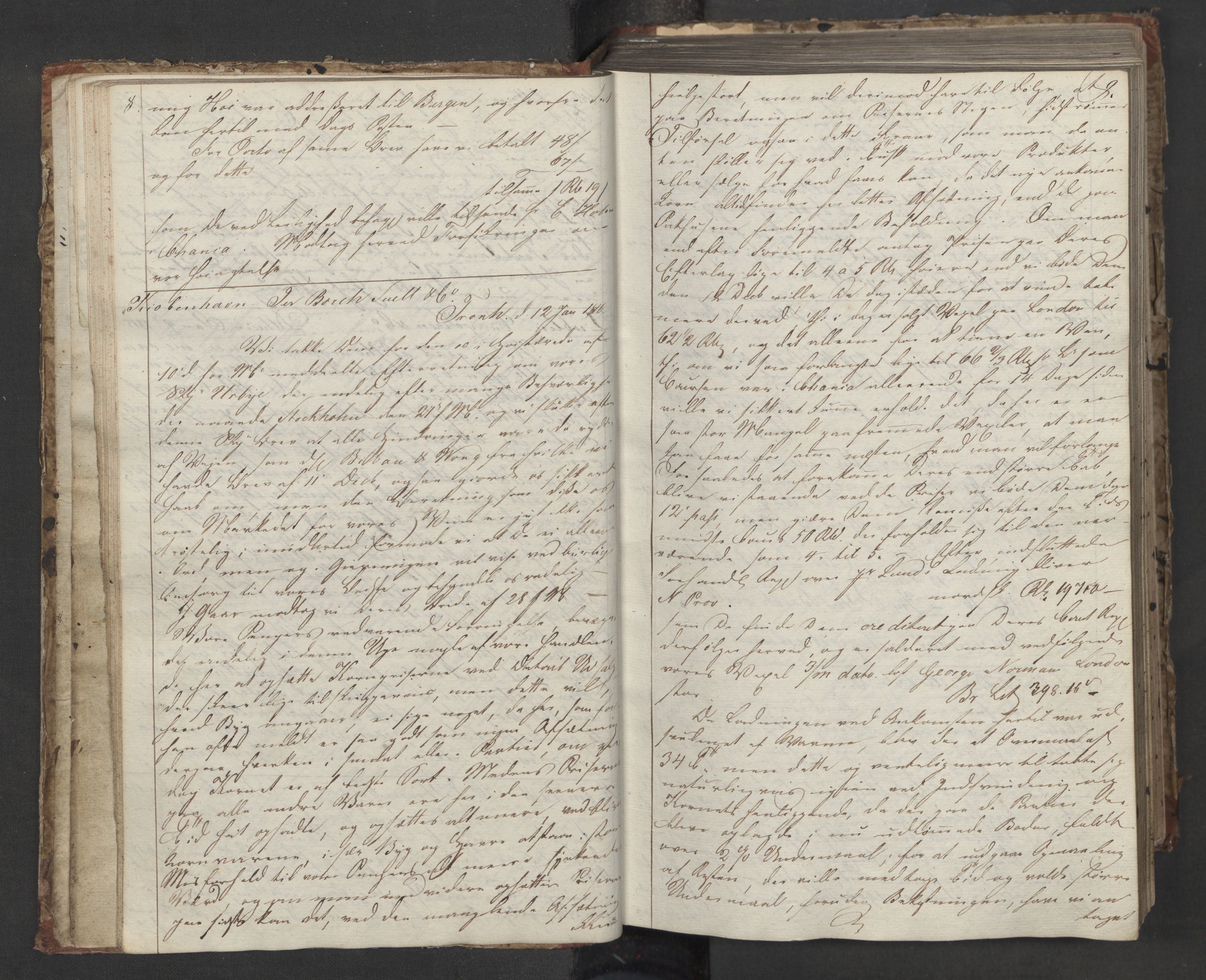 Hoë, Herman & Co, AV/SAT-PA-0280/11/L0013: Kopibok, utenriks, 1815-1821, p. 8-9
