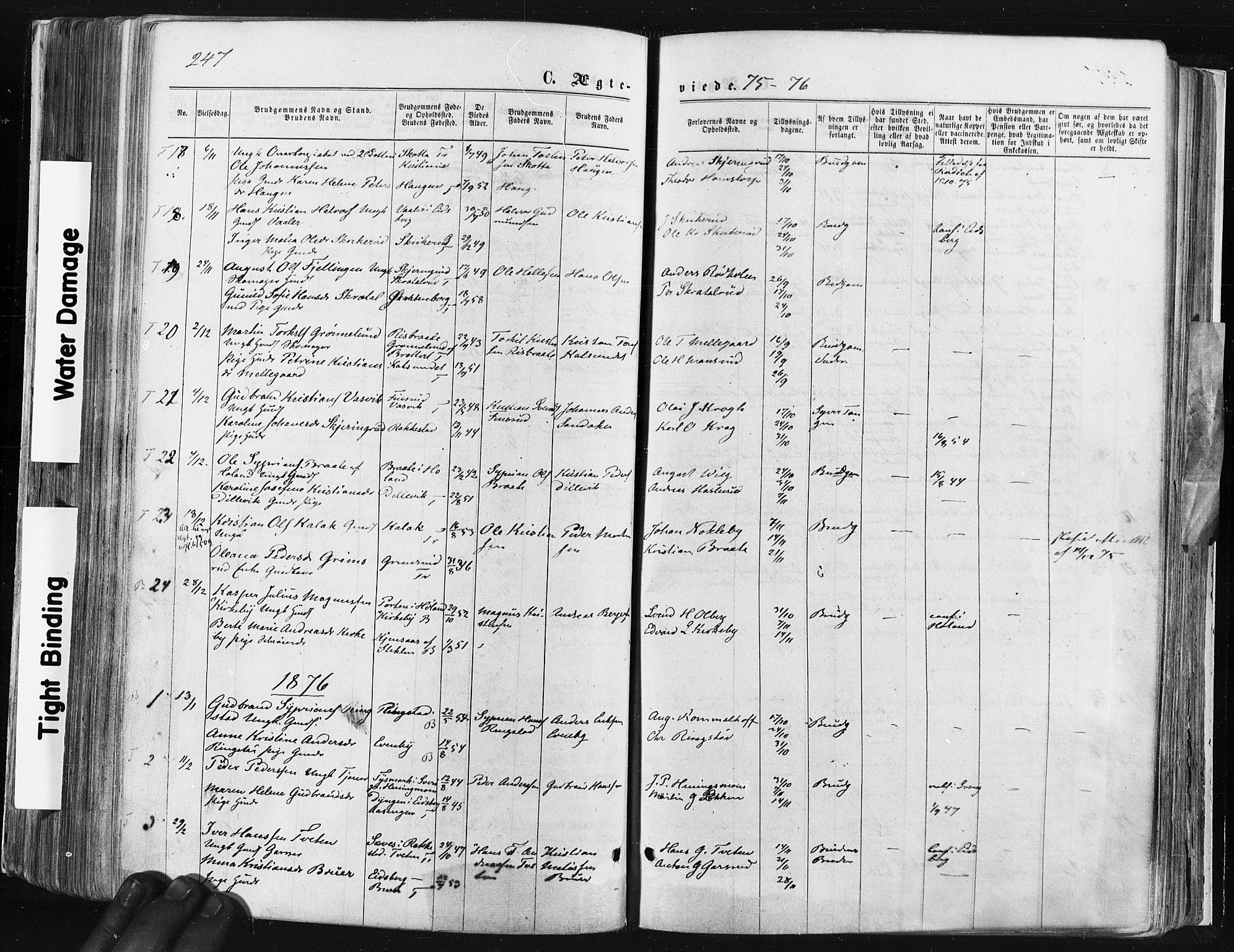 Trøgstad prestekontor Kirkebøker, SAO/A-10925/F/Fa/L0009: Parish register (official) no. I 9, 1865-1877, p. 247