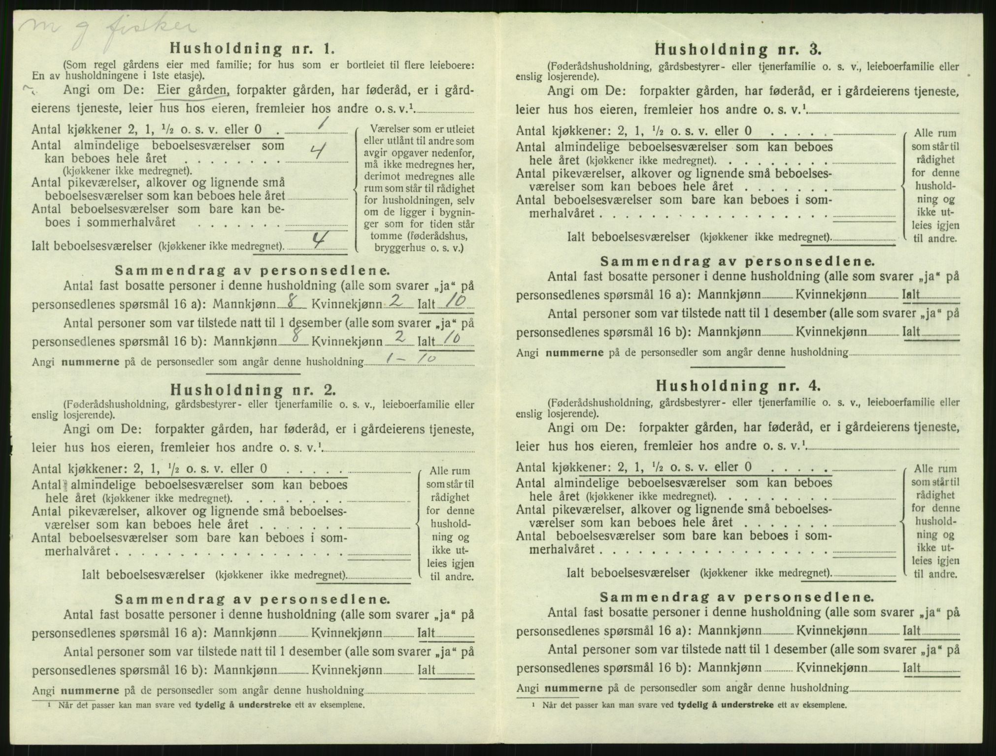 SAT, 1920 census for Bremsnes, 1920, p. 714