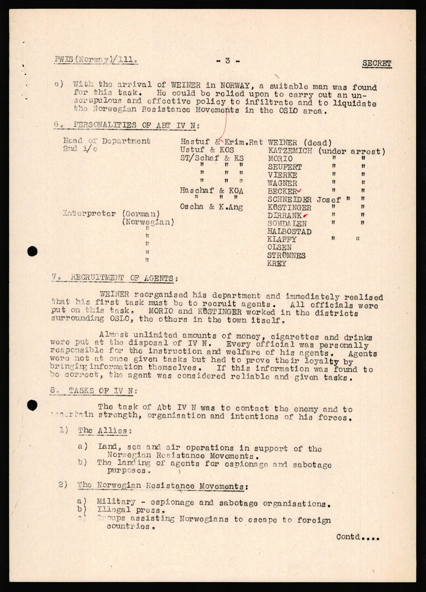 Forsvaret, Forsvarets overkommando II, AV/RA-RAFA-3915/D/Db/L0035: CI Questionaires. Tyske okkupasjonsstyrker i Norge. Tyskere., 1945-1946, p. 204