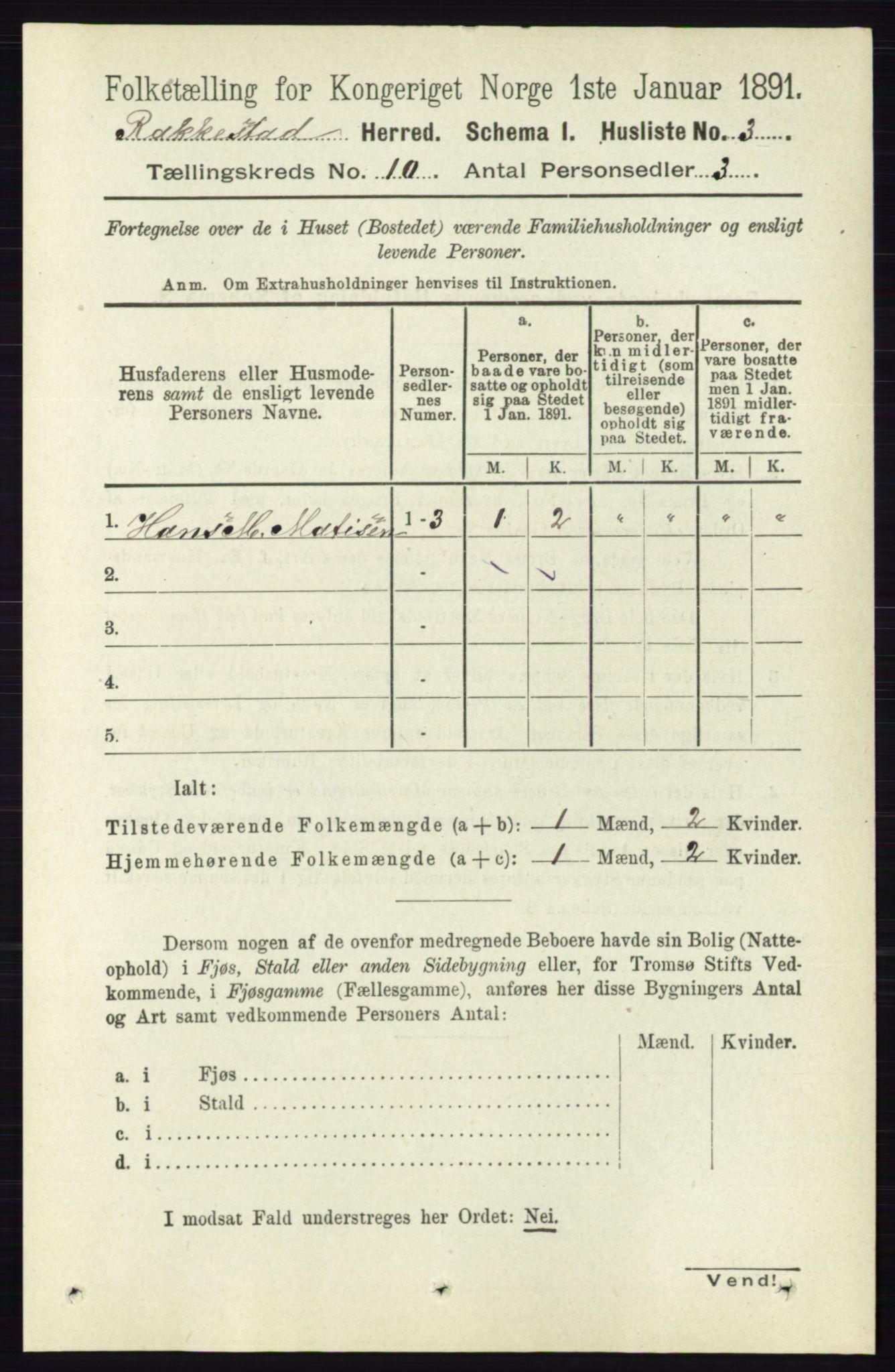 RA, 1891 census for 0128 Rakkestad, 1891, p. 4328