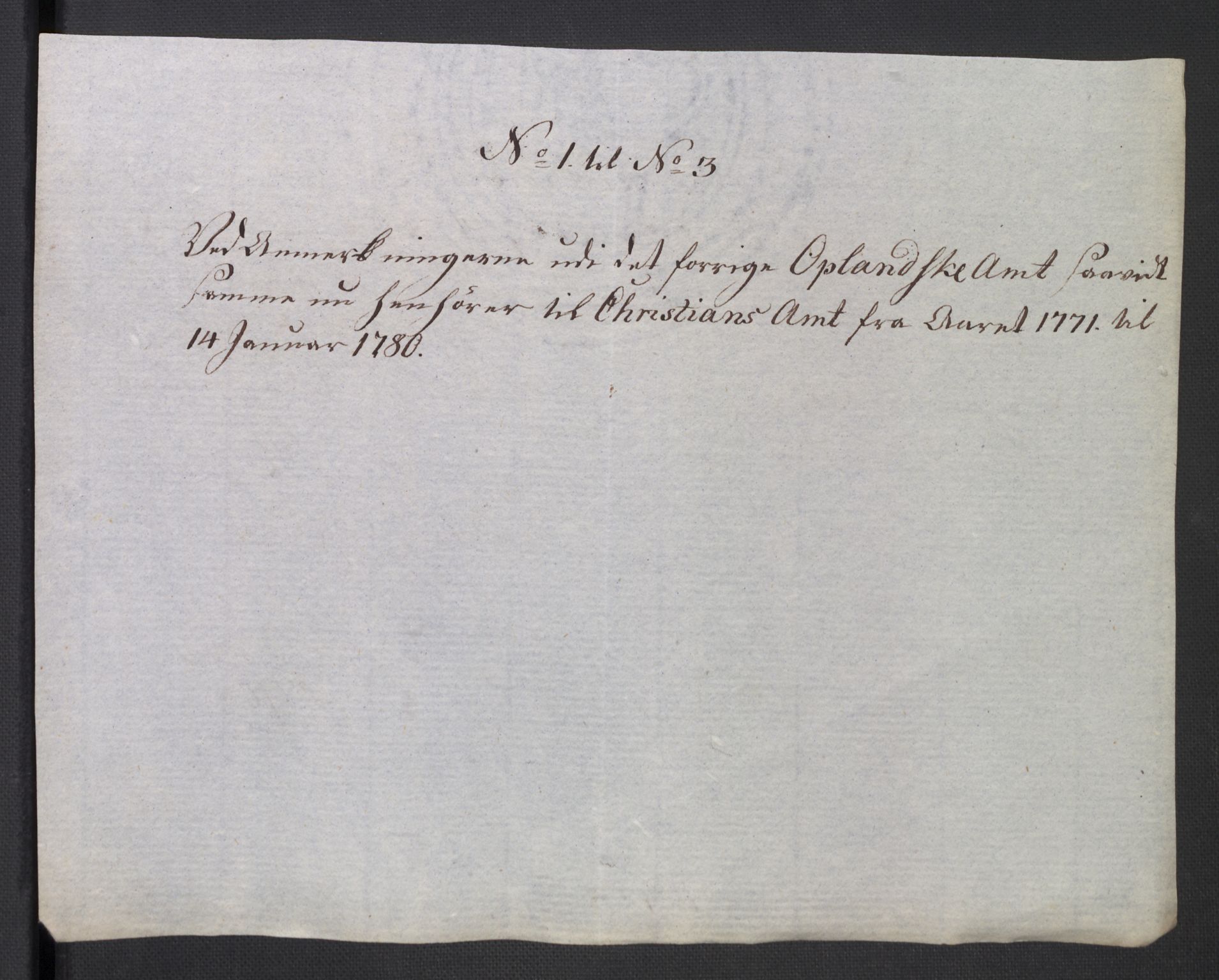 Rentekammeret inntil 1814, Reviderte regnskaper, Mindre regnskaper, AV/RA-EA-4068/Rb/L0014: Opplands amt, 1771-1779, p. 939