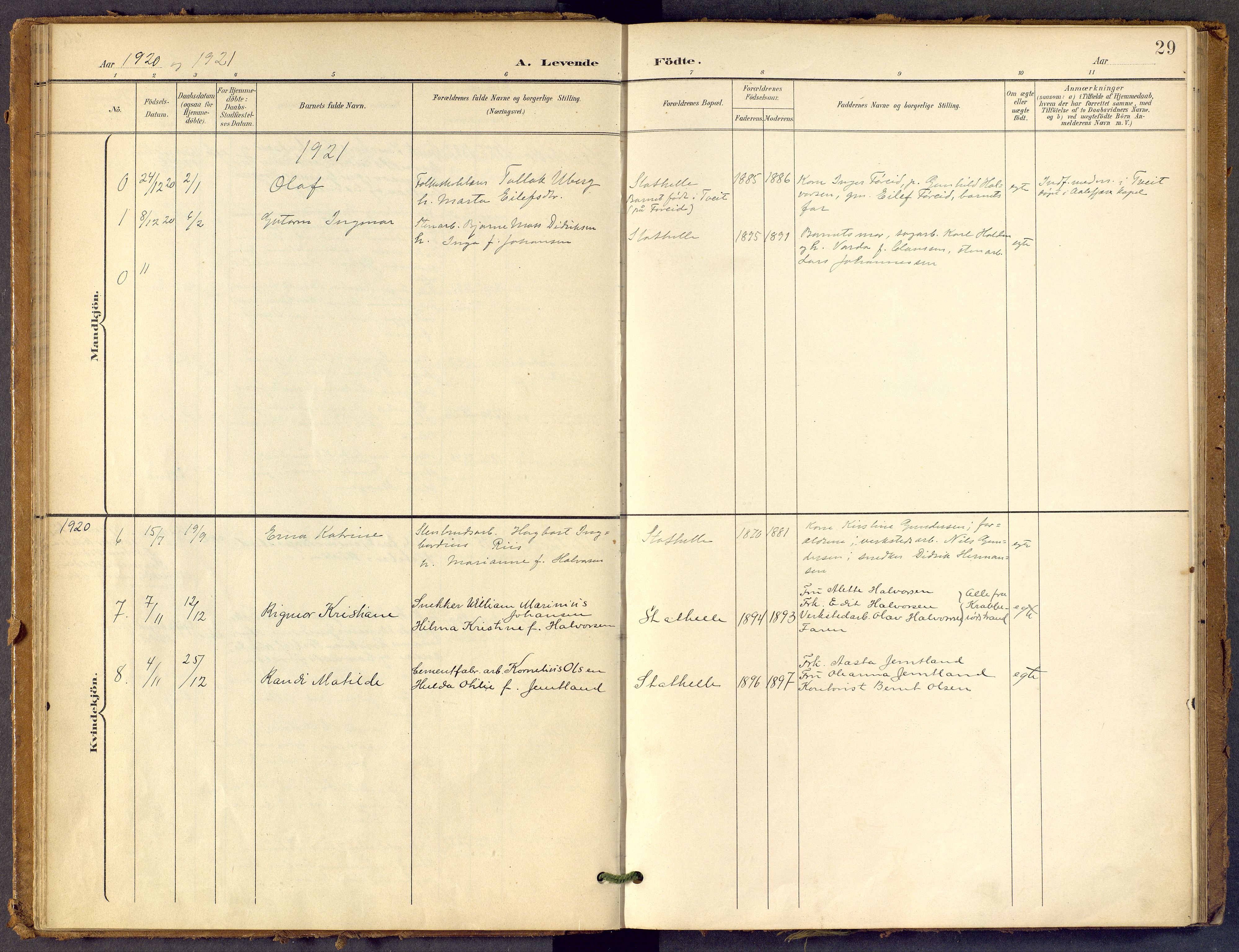 Bamble kirkebøker, SAKO/A-253/F/Fb/L0002: Parish register (official) no. II 2, 1900-1921, p. 29
