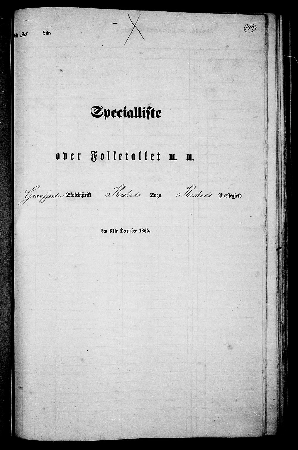 RA, 1865 census for Ibestad, 1865, p. 186