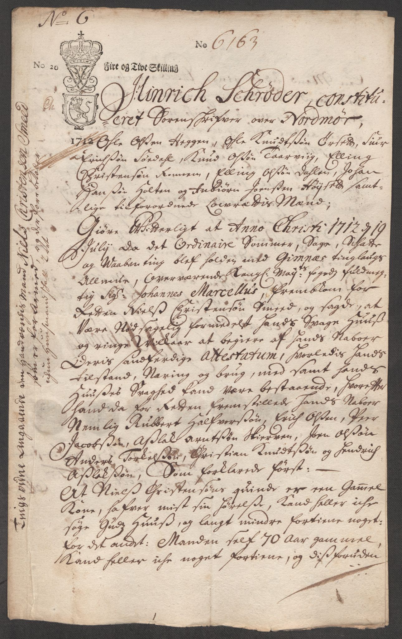Rentekammeret inntil 1814, Reviderte regnskaper, Fogderegnskap, RA/EA-4092/R56/L3746: Fogderegnskap Nordmøre, 1712, p. 101