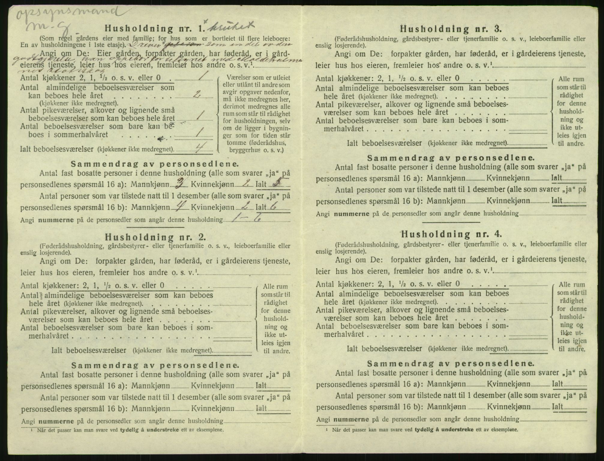 SAT, 1920 census for Bolsøy, 1920, p. 520