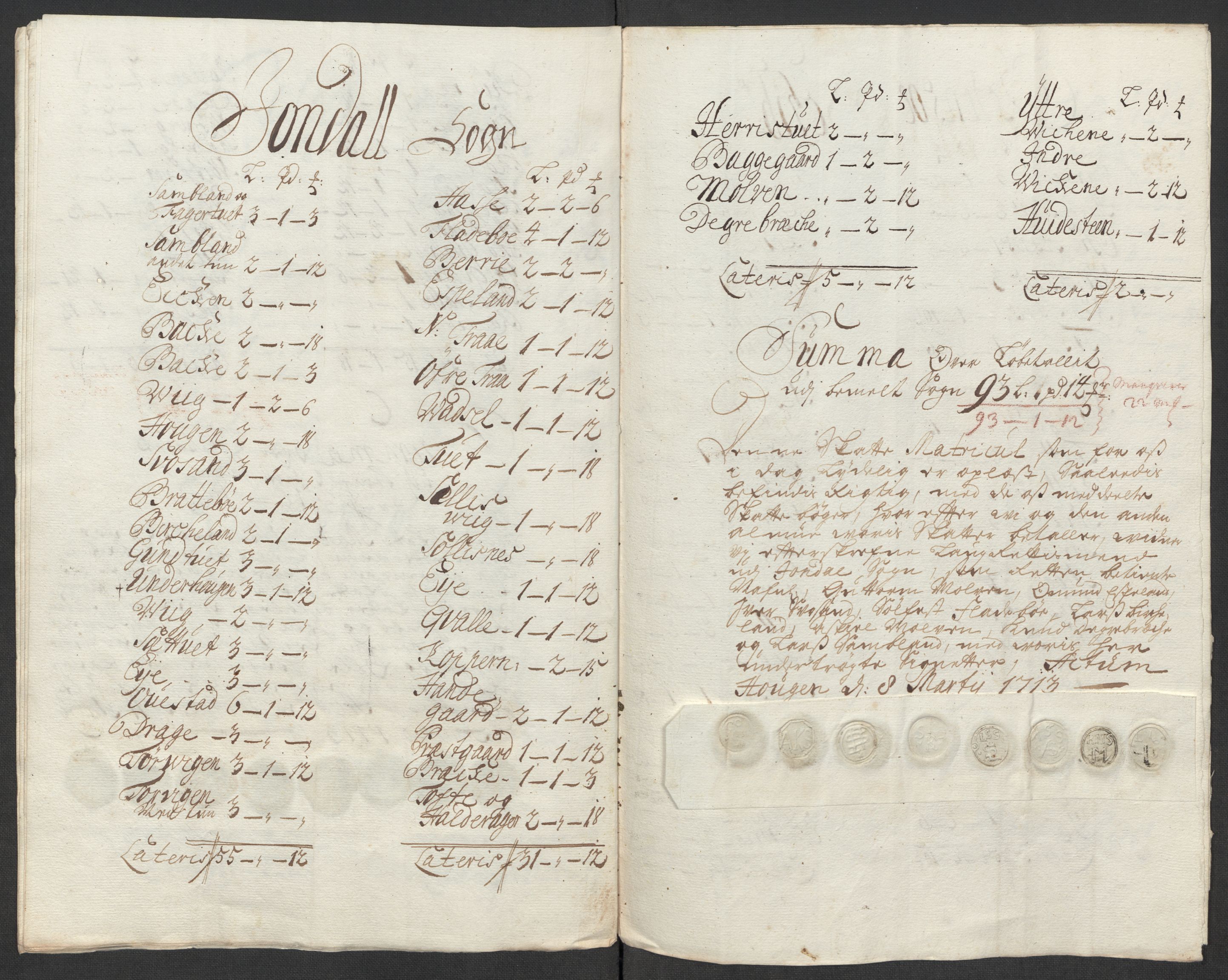 Rentekammeret inntil 1814, Reviderte regnskaper, Fogderegnskap, RA/EA-4092/R48/L2988: Fogderegnskap Sunnhordland og Hardanger, 1712, p. 246