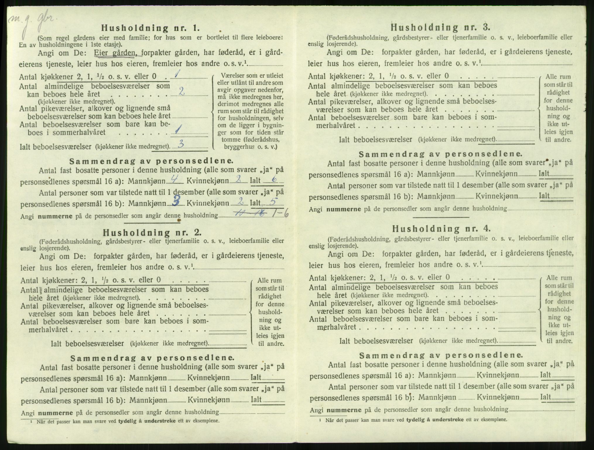 SAT, 1920 census for Vartdal, 1920, p. 94