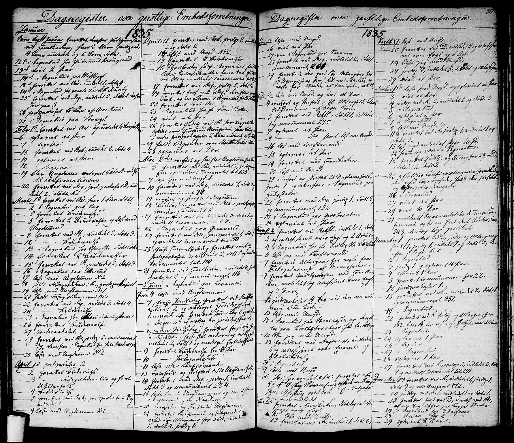 Rakkestad prestekontor Kirkebøker, SAO/A-2008/F/Fa/L0007: Parish register (official) no. I 7, 1825-1841, p. 317