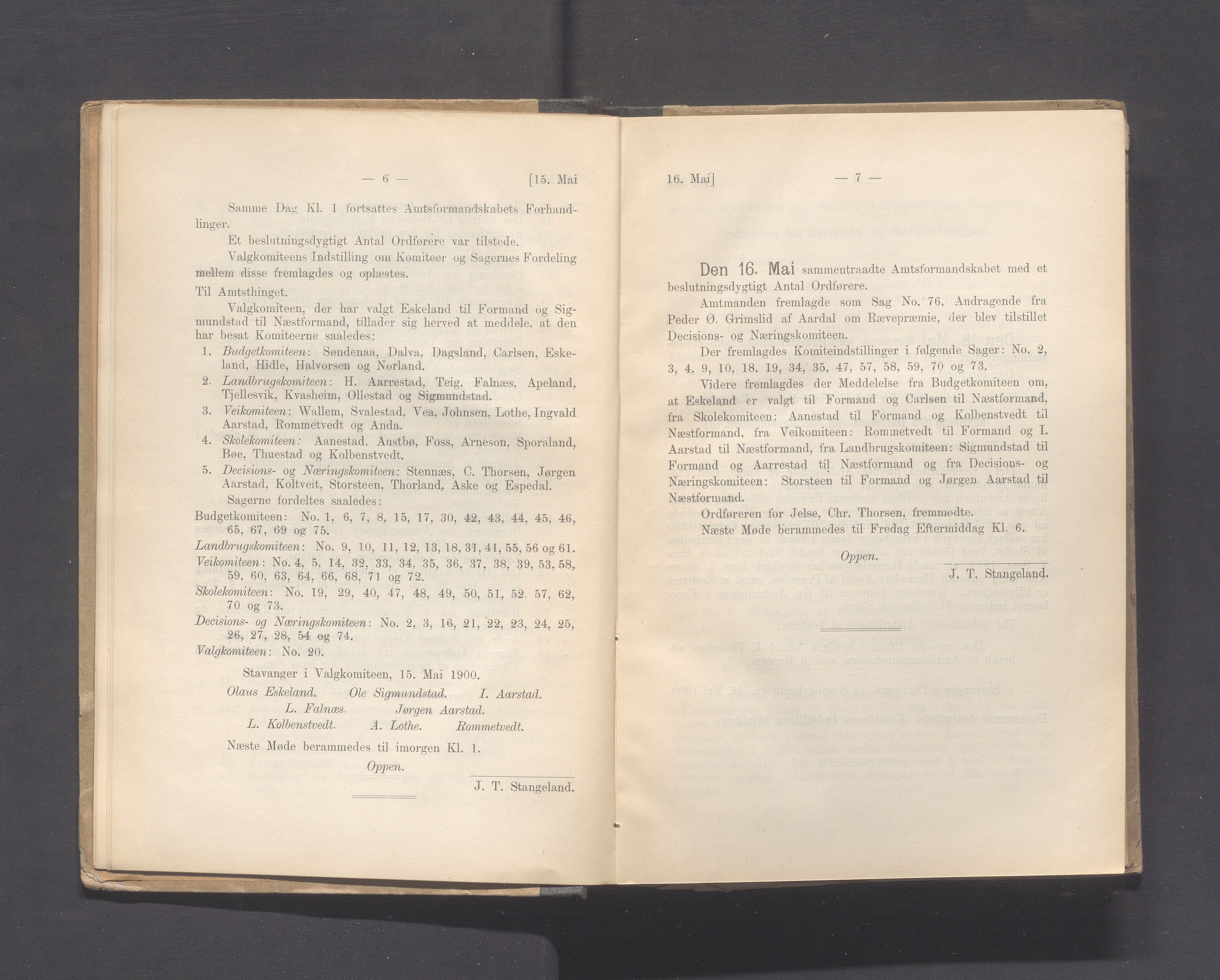 Rogaland fylkeskommune - Fylkesrådmannen , IKAR/A-900/A, 1900, p. 11