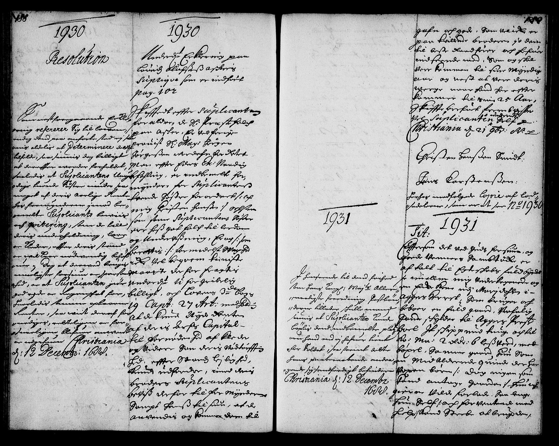 Stattholderembetet 1572-1771, AV/RA-EA-2870/Ae/L0006: Supplikasjons- og resolusjonsprotokoll, 1688-1689, p. 188-189