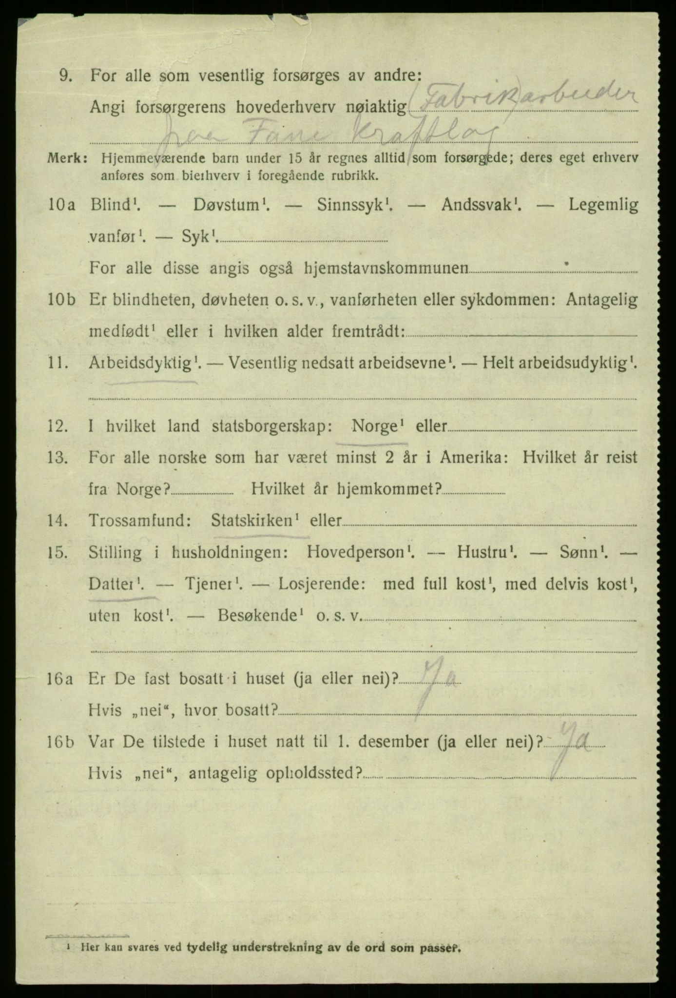 SAB, 1920 census for Manger, 1920, p. 4302