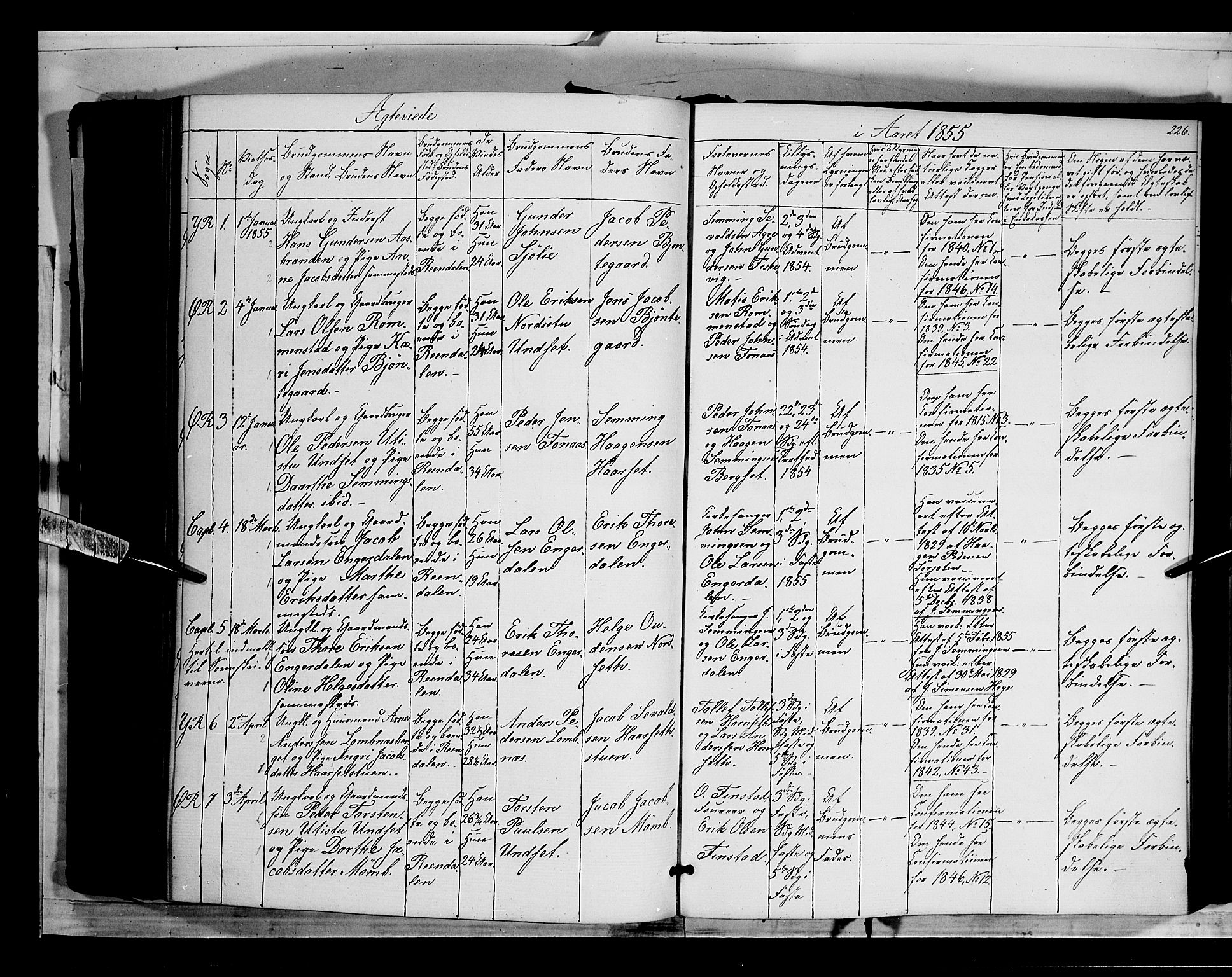 Rendalen prestekontor, SAH/PREST-054/H/Ha/Haa/L0005: Parish register (official) no. 5, 1853-1866, p. 226